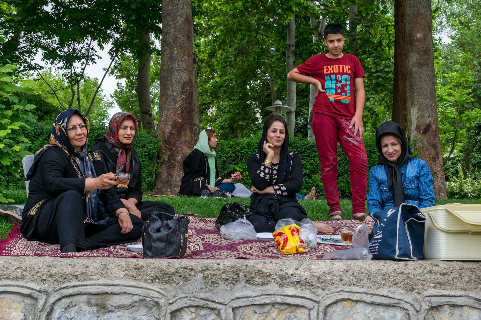 Family picnic, Isfahan, Iran