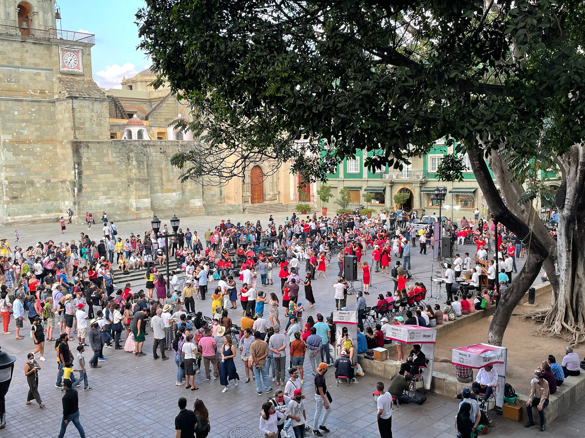 Street dancing, Oaxaca, Mexico