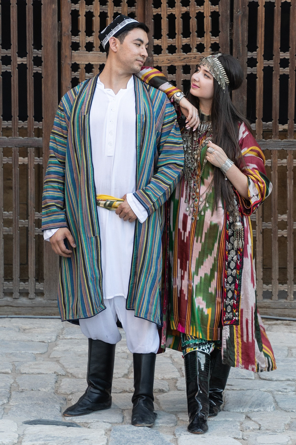 Wedding couple, Samarkand, Uzbekistan