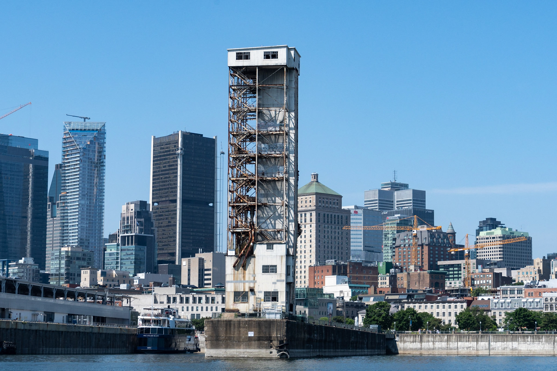 Part of former grain silo and CBD, Montreal