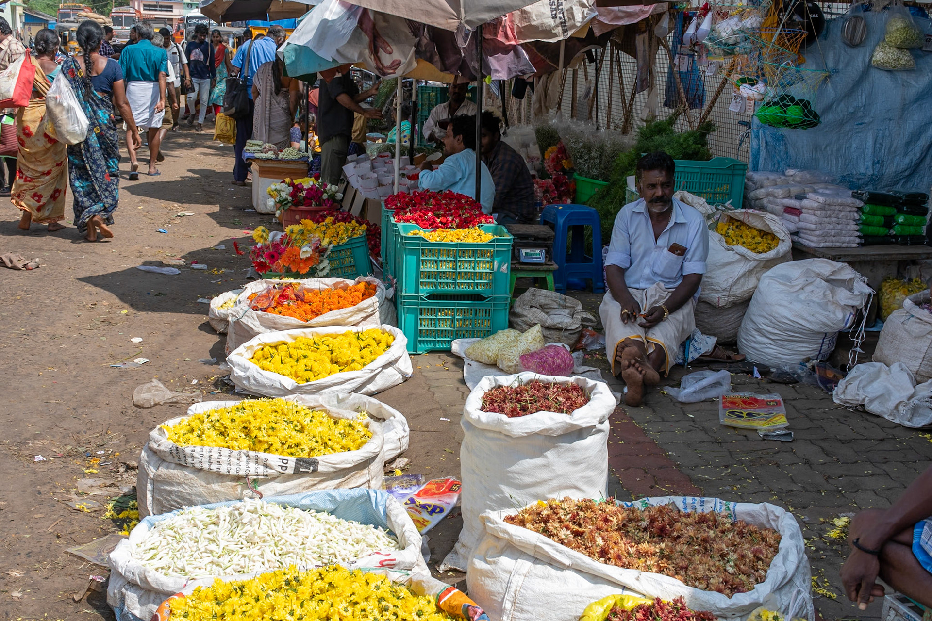 Flower market, Madurai