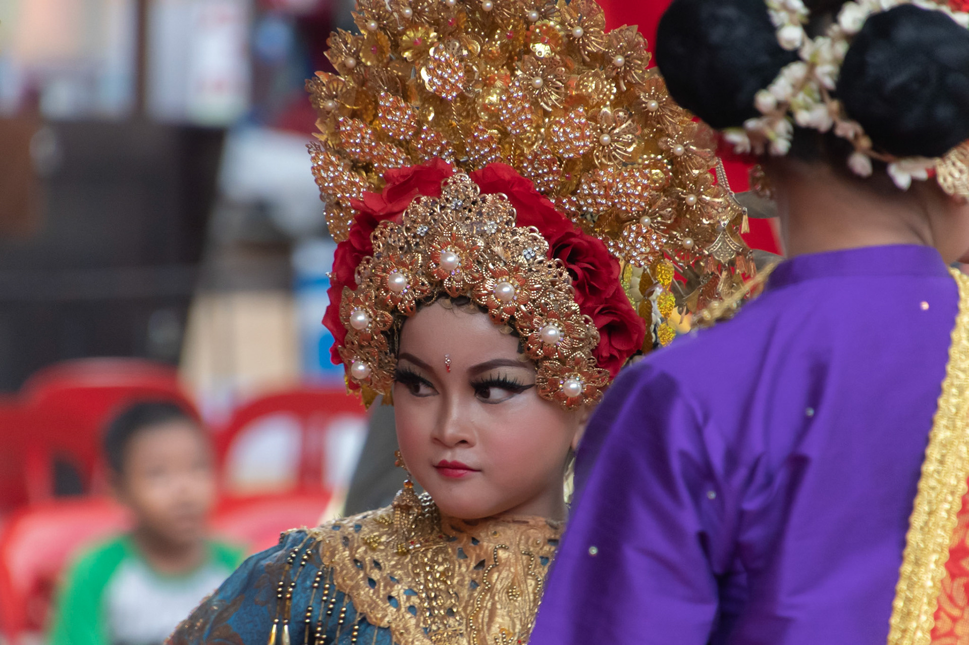 Young girl in Ethnic Fashion Show, Malacca, Malaysia, 2019