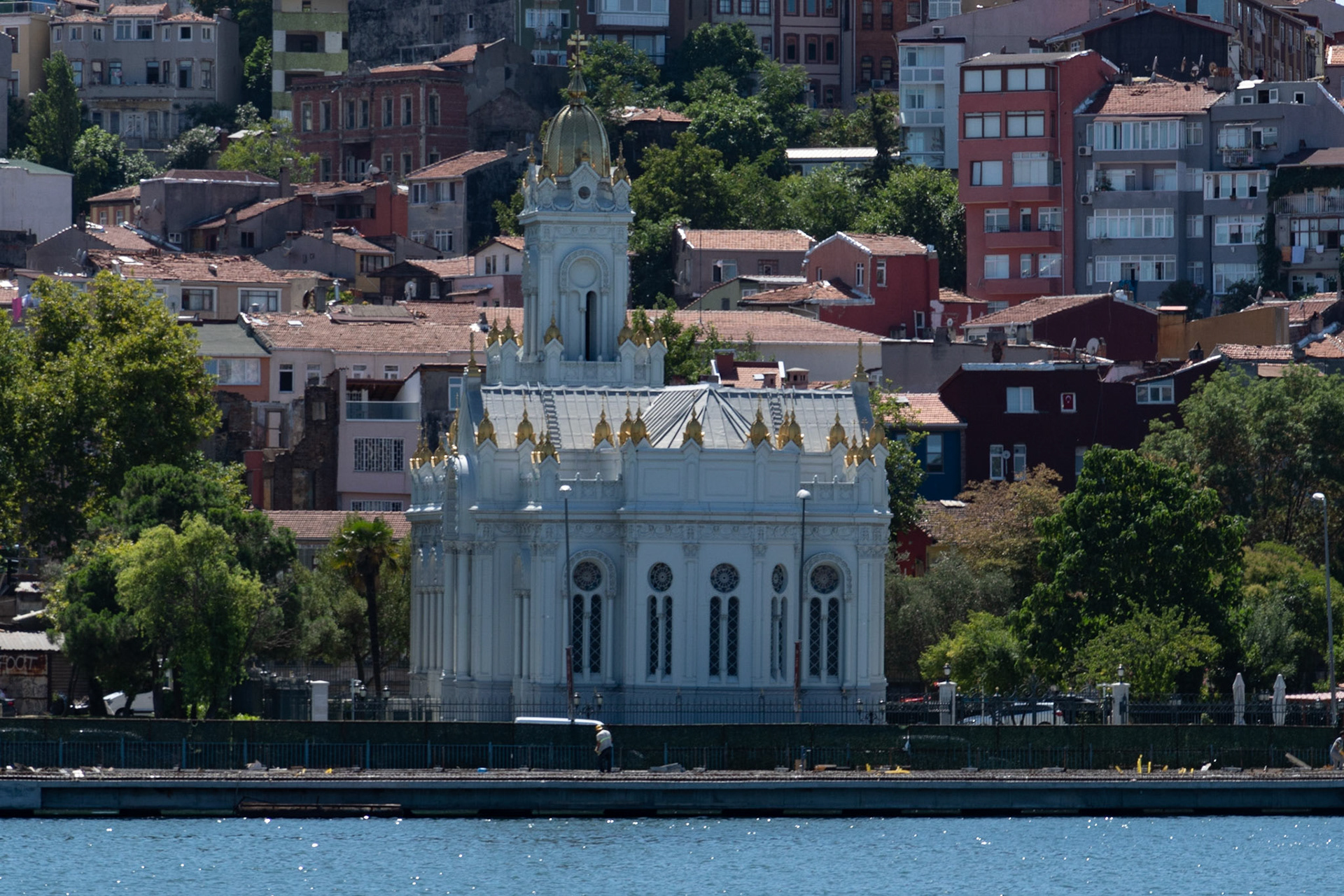 St Stephen's Orthodox Church from Golden Horn, Istanbul