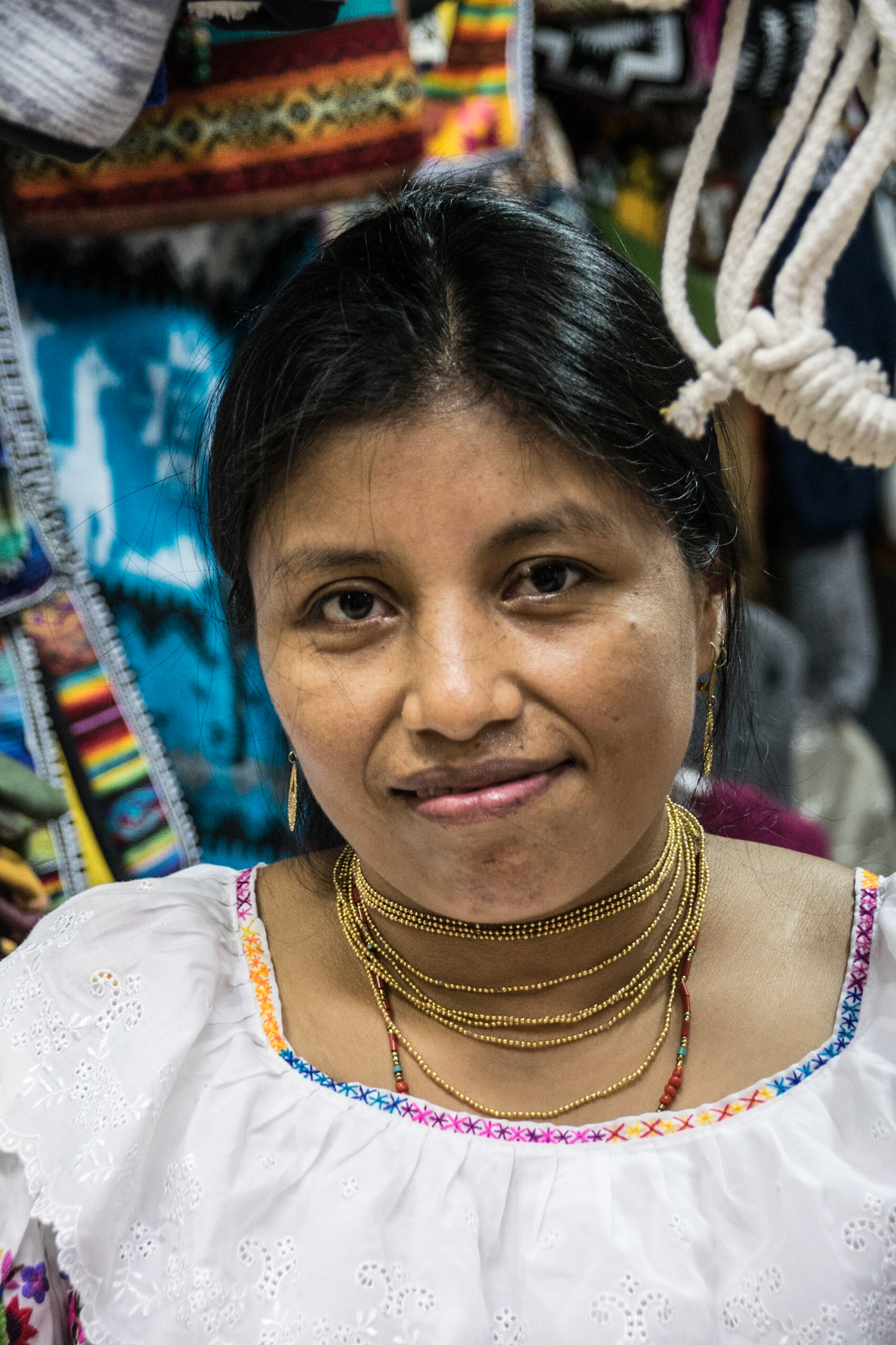 Market trader, Guayaquil, Ecuador
