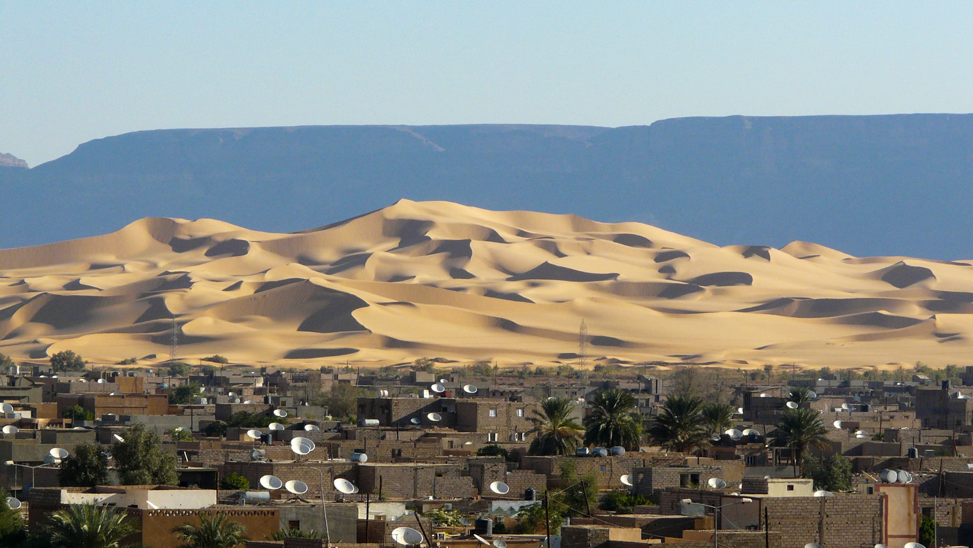 View over New Town, Ghat