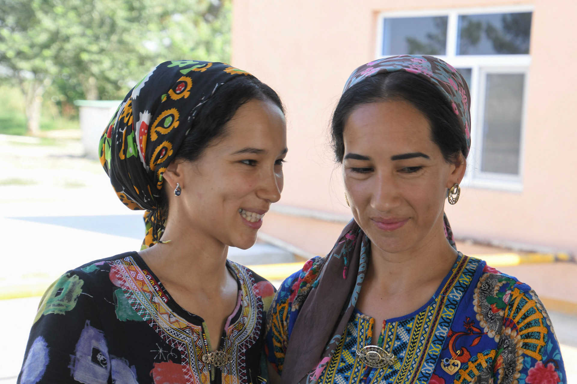 Two ladies, Anau, Turkmenistan, 2019