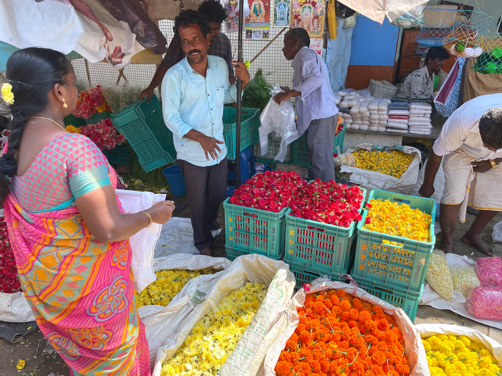 Flower market, Madurai