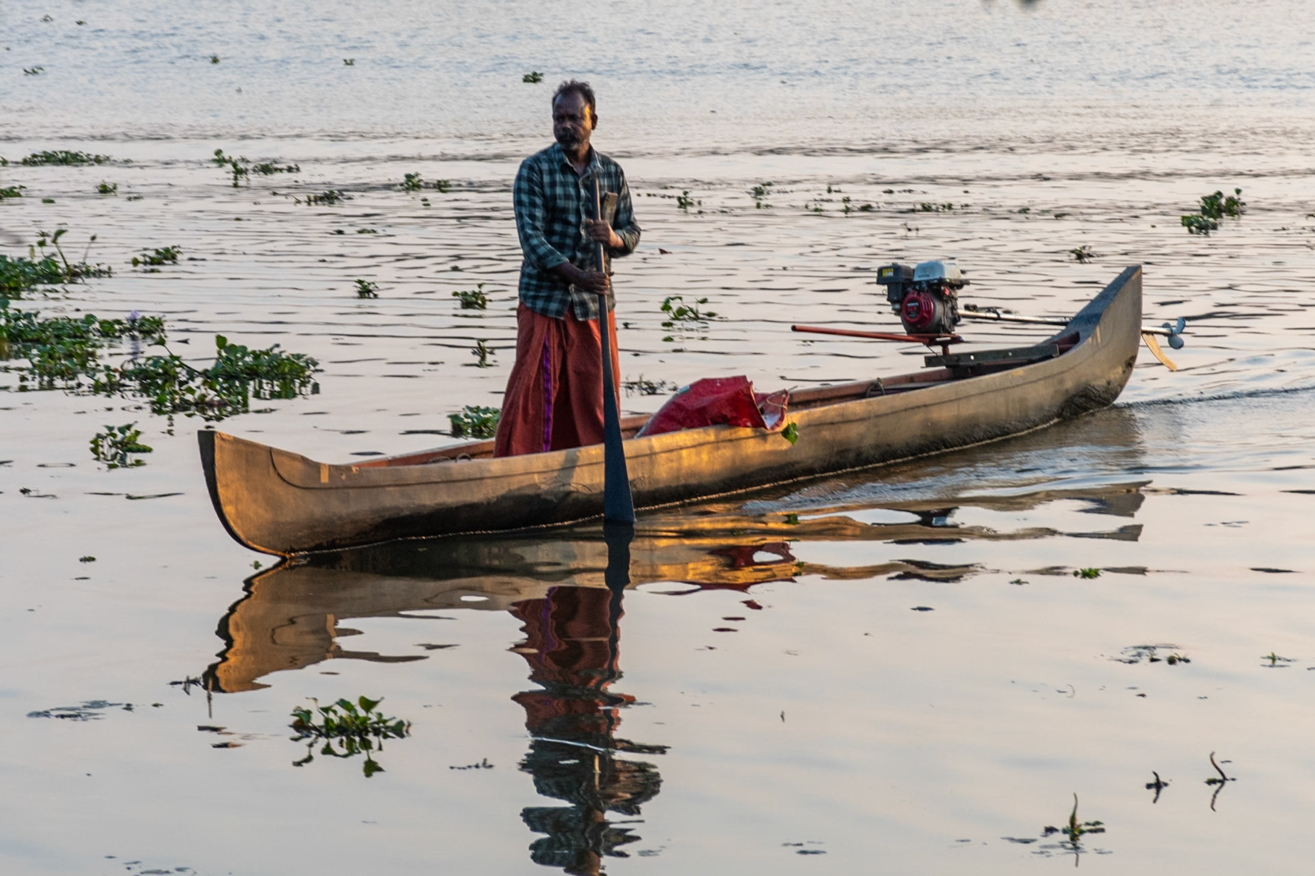 Fisherman, Backwaters, Alleppey