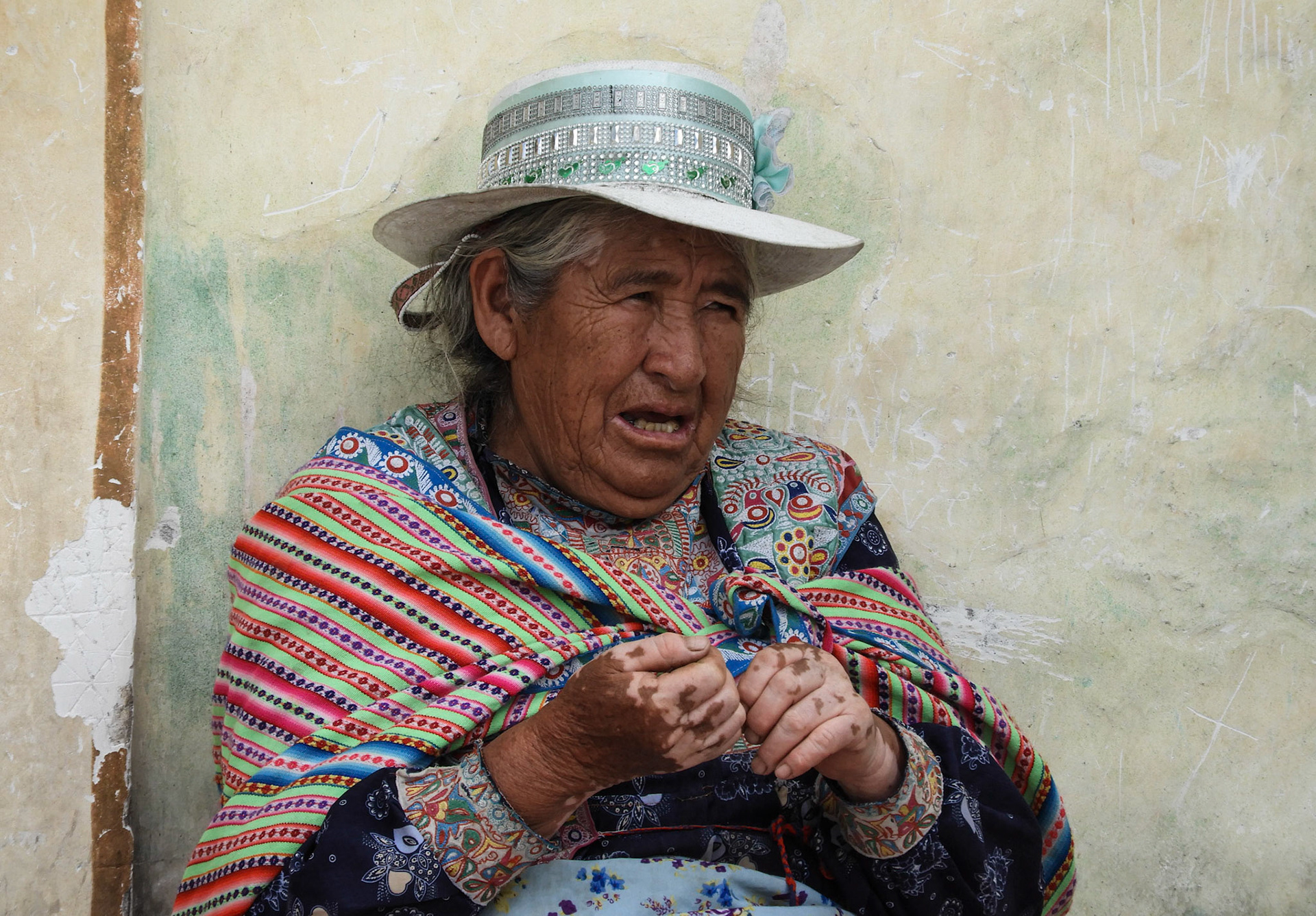 Elderly lady (credit: Alfiehaz), Achoma, Peru