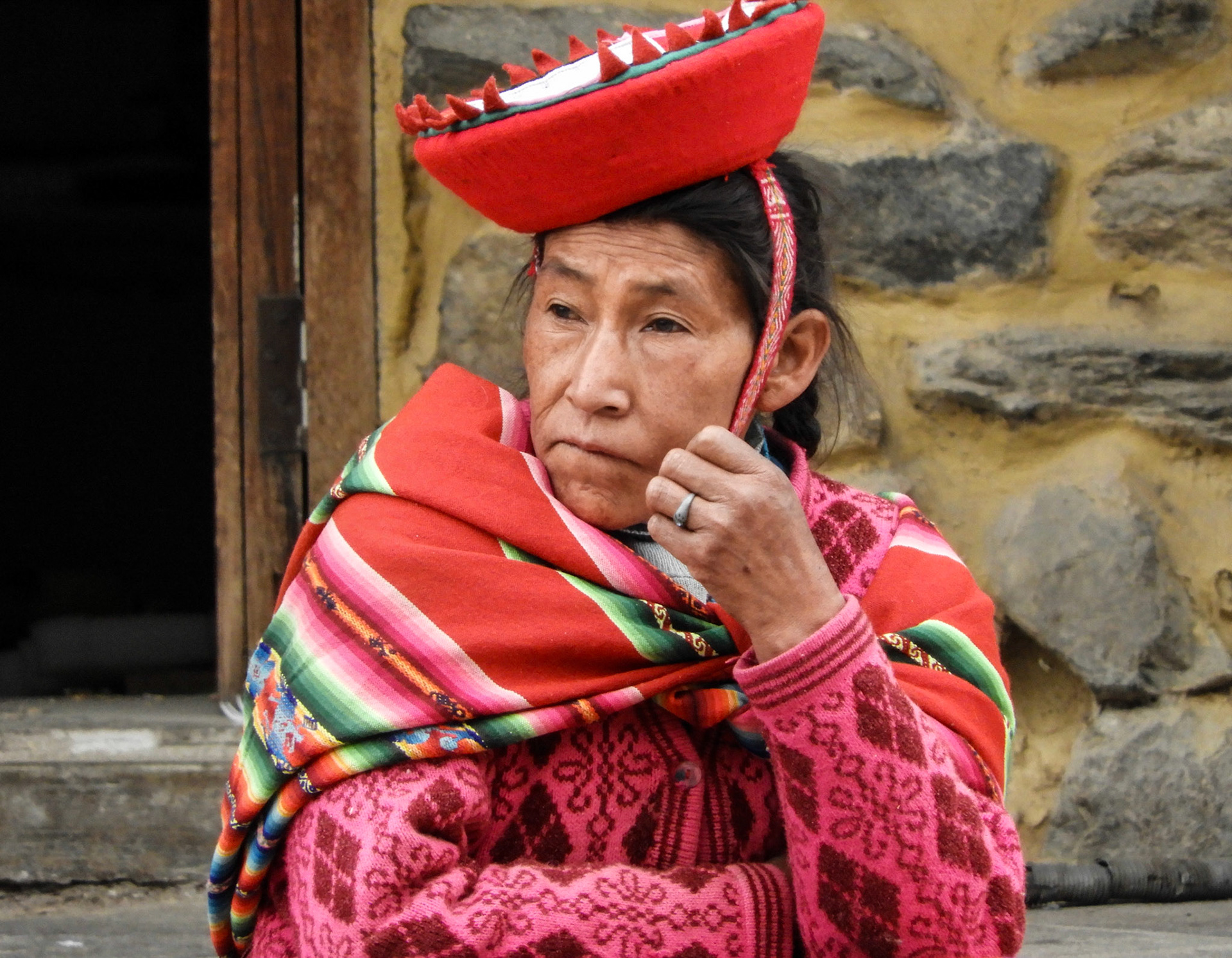 Elderly lady, Ollantaytambo, Peru, 2018