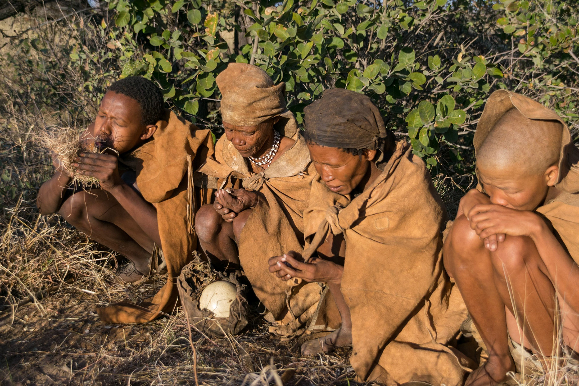 People from San ethnic group, Ghanzi, Botswana