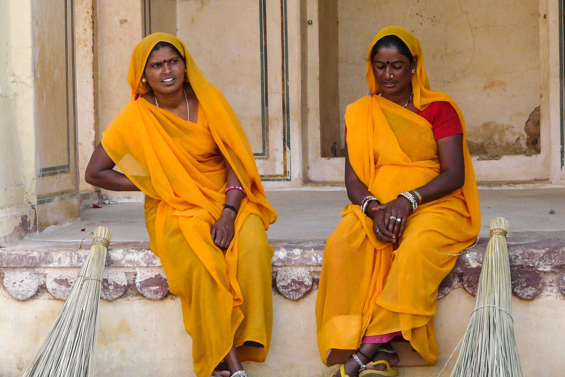 Lady cleaners, Amer, India