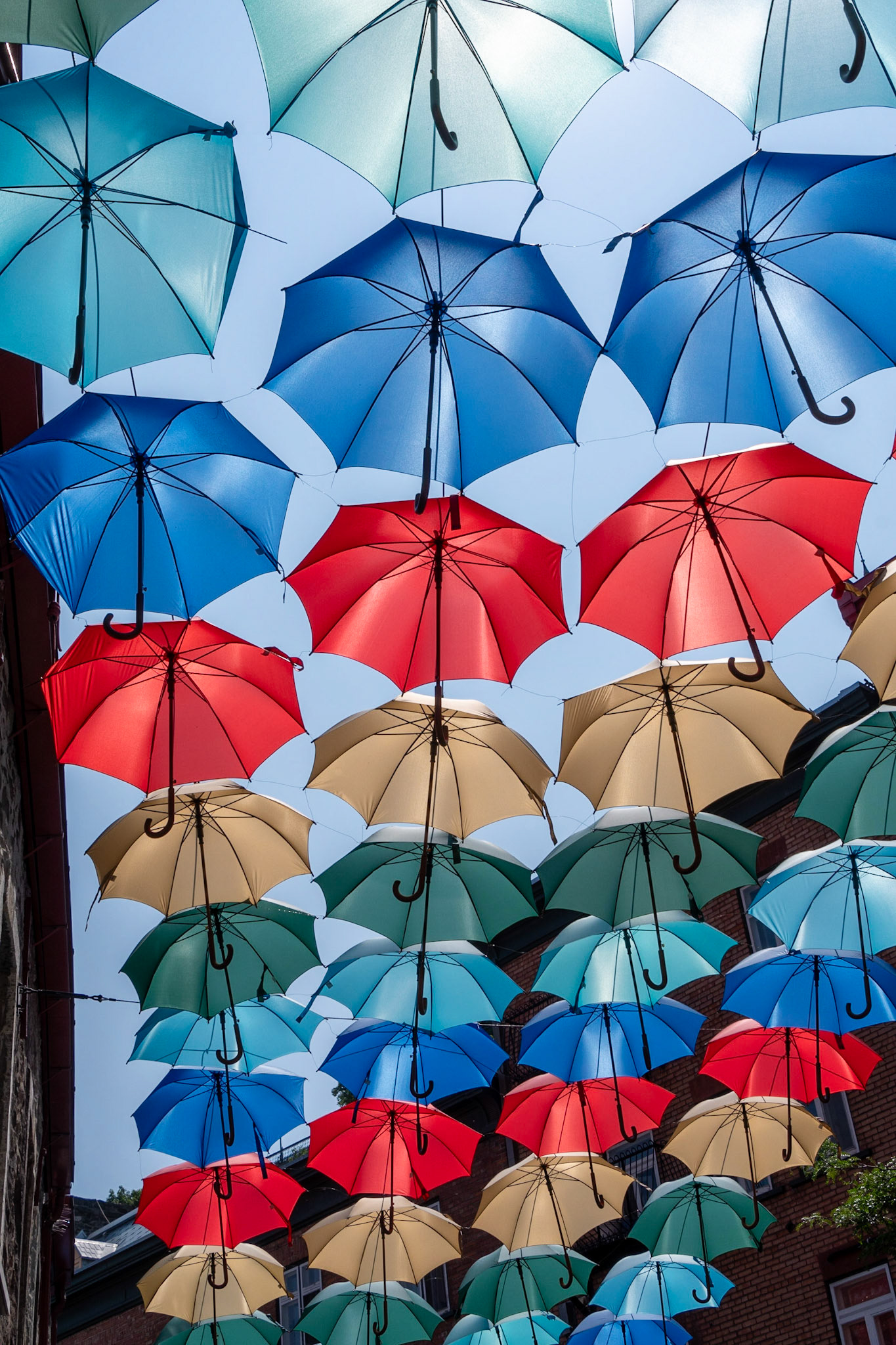 Umbrellas, Lower Town, Quebec City