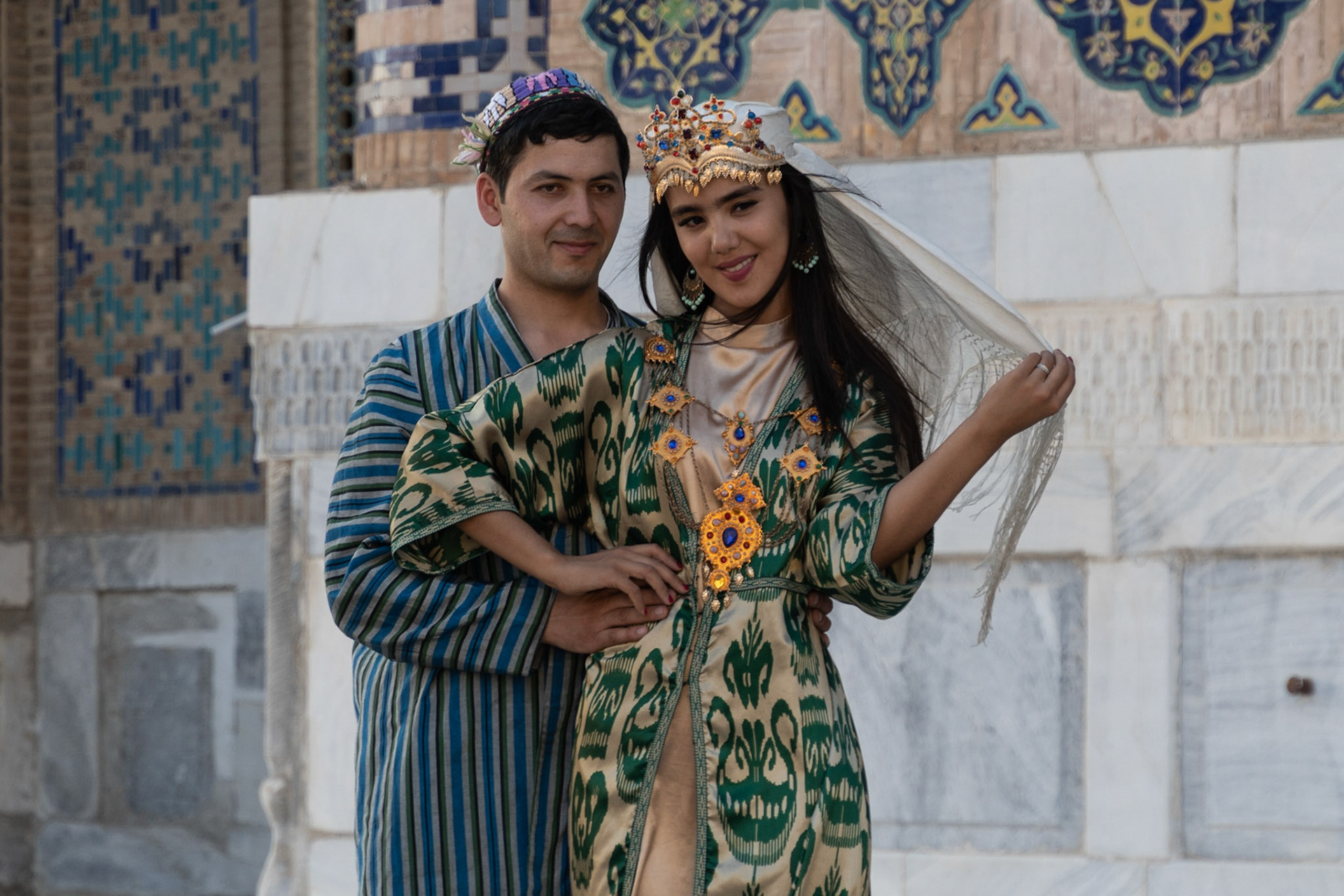 Wedding couple, Samarkand, Uzbekistan, 2019