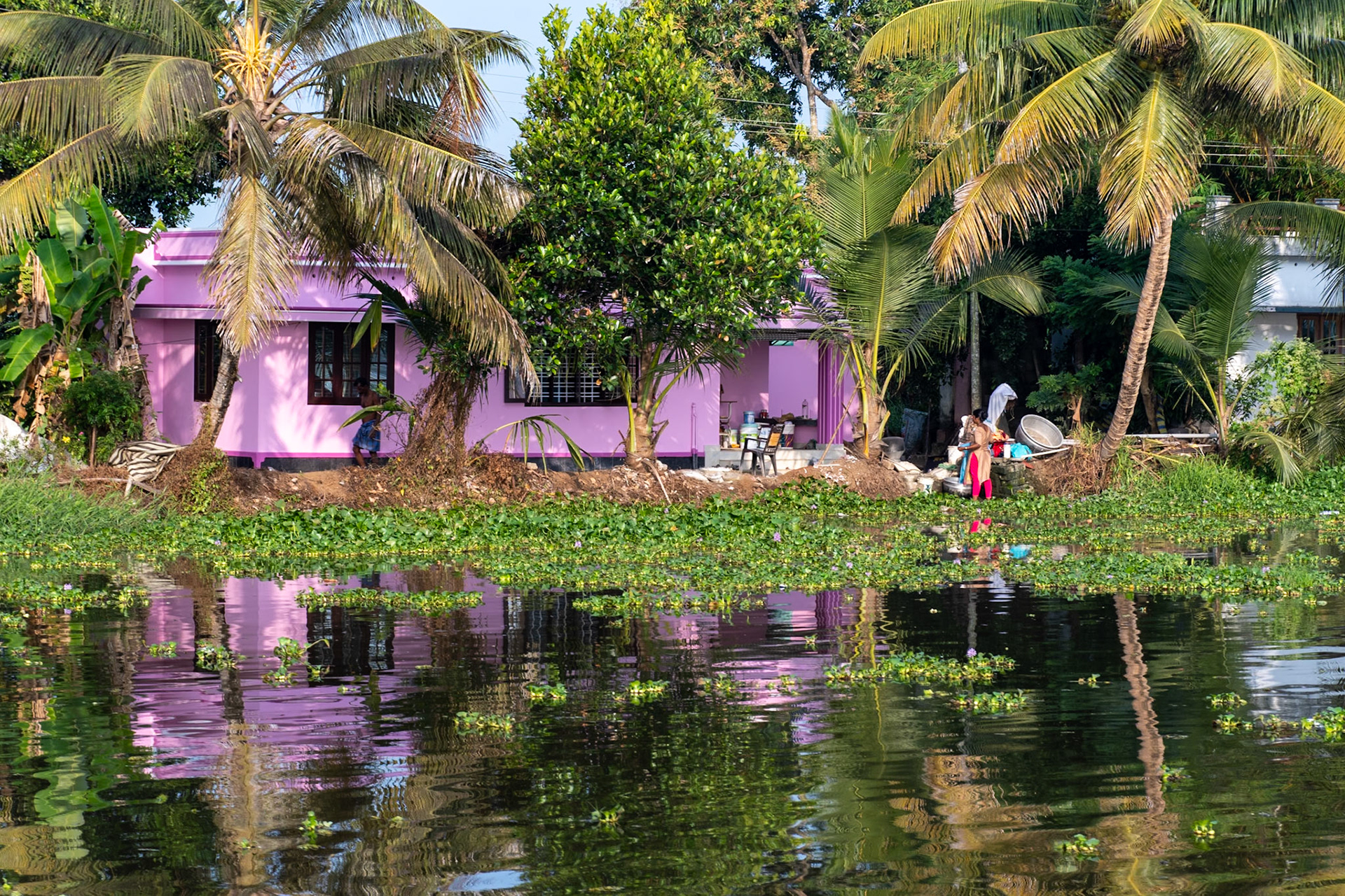 Colourful house, Backwaters, Alleppey
