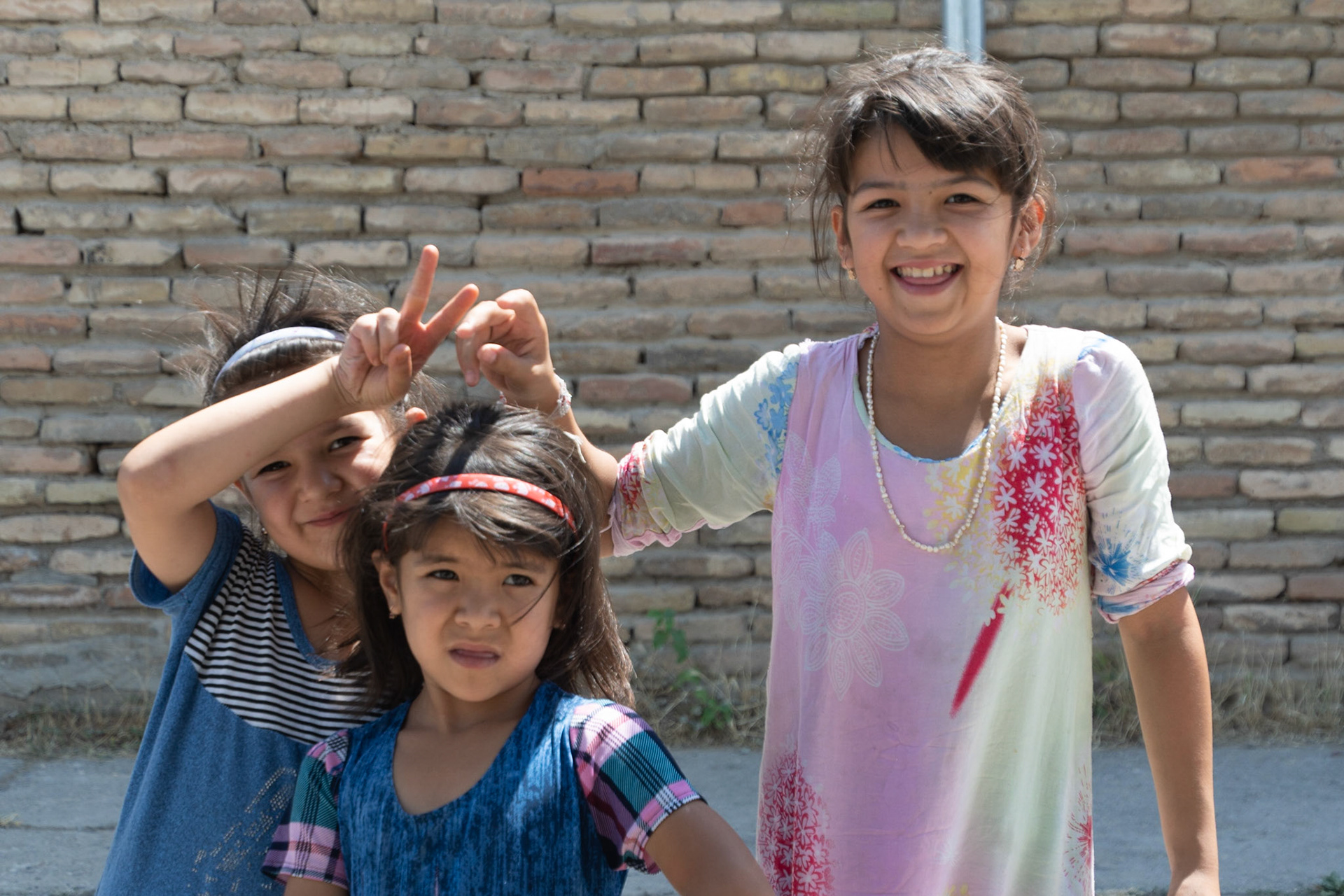 Young girls, Istaravashan, Tajikistan, 2019