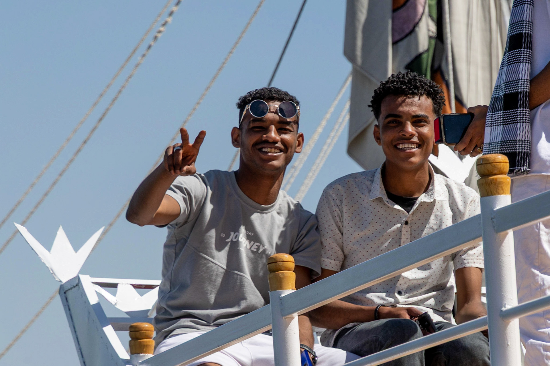 Friendly boys, Aswan, Egypt, 2023