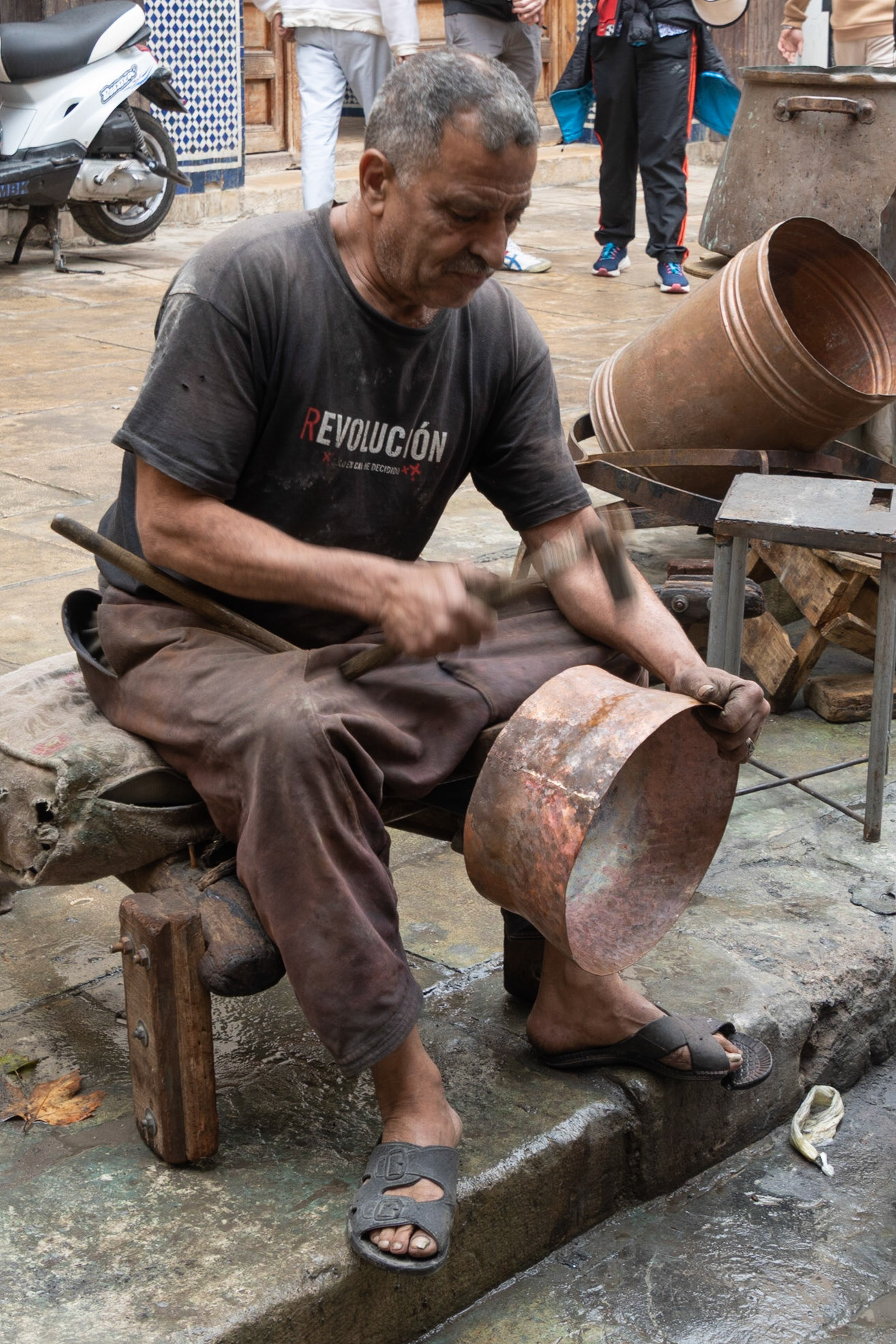 Metal worker, Fes, Morocco
