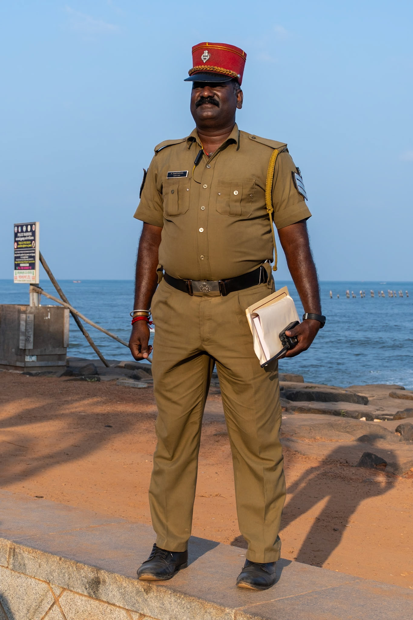 Policeman, Puducherry, India, 2024