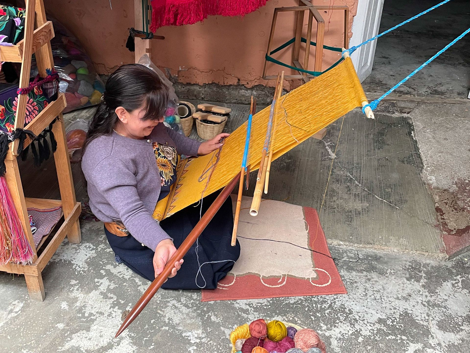 Backstrap loom, Zinacantan, Mexico