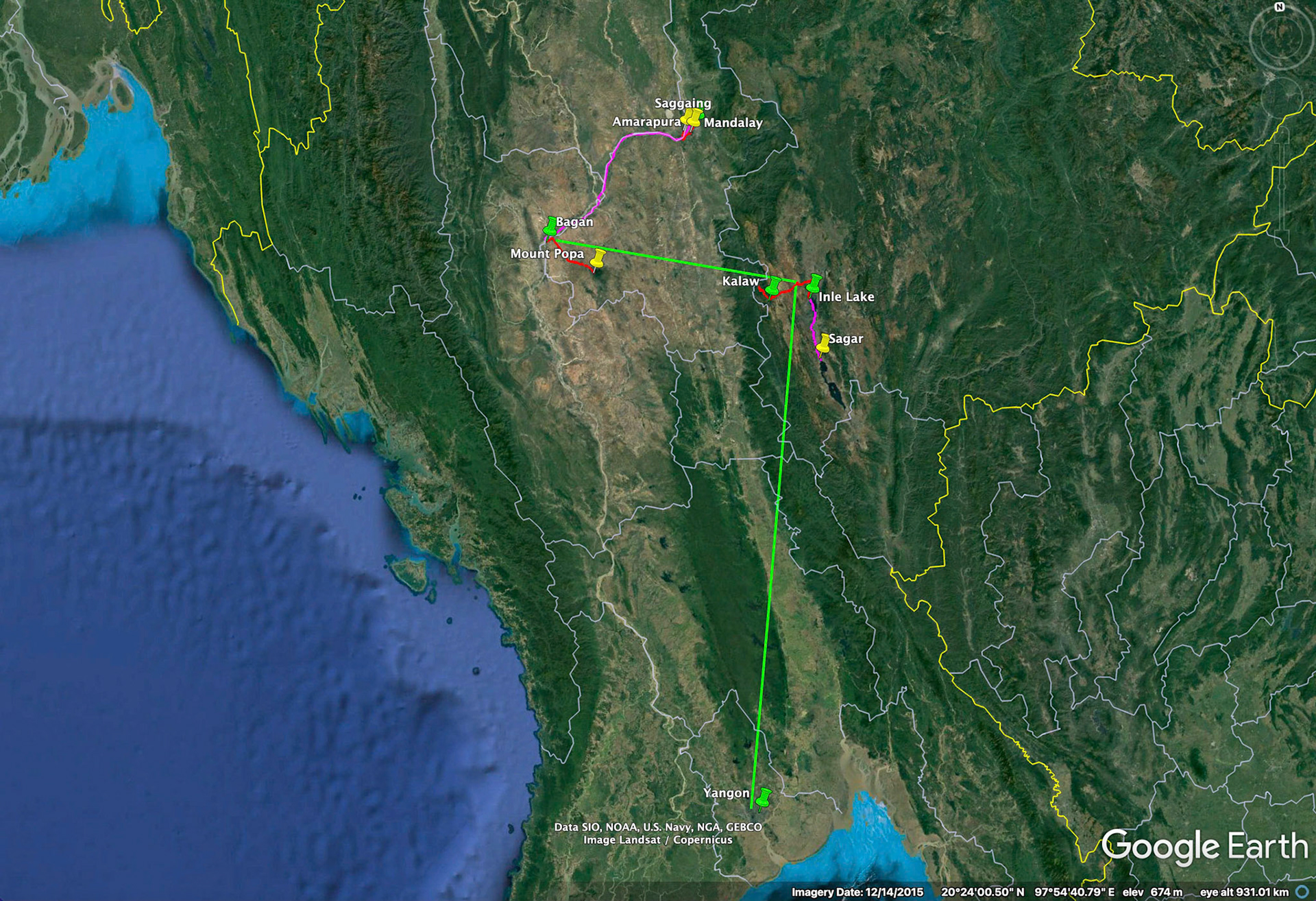 Map of Myanmar