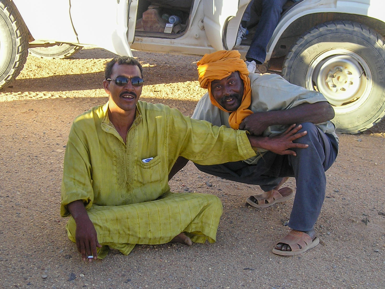Local guides and drivers, Waw al Namus, Libya, 2006