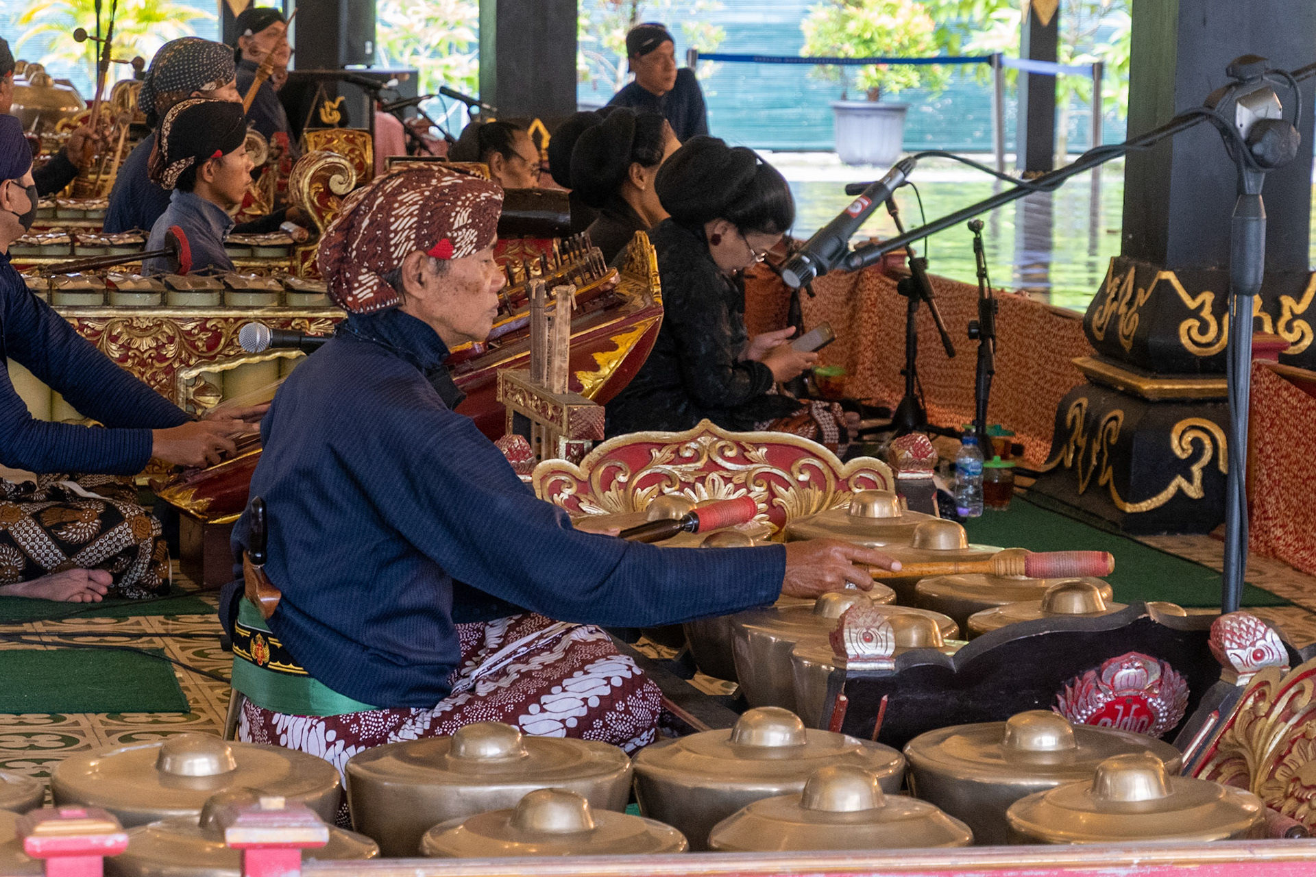 Gamelan musicians, Kraton, Yogyakarta, Indonesia