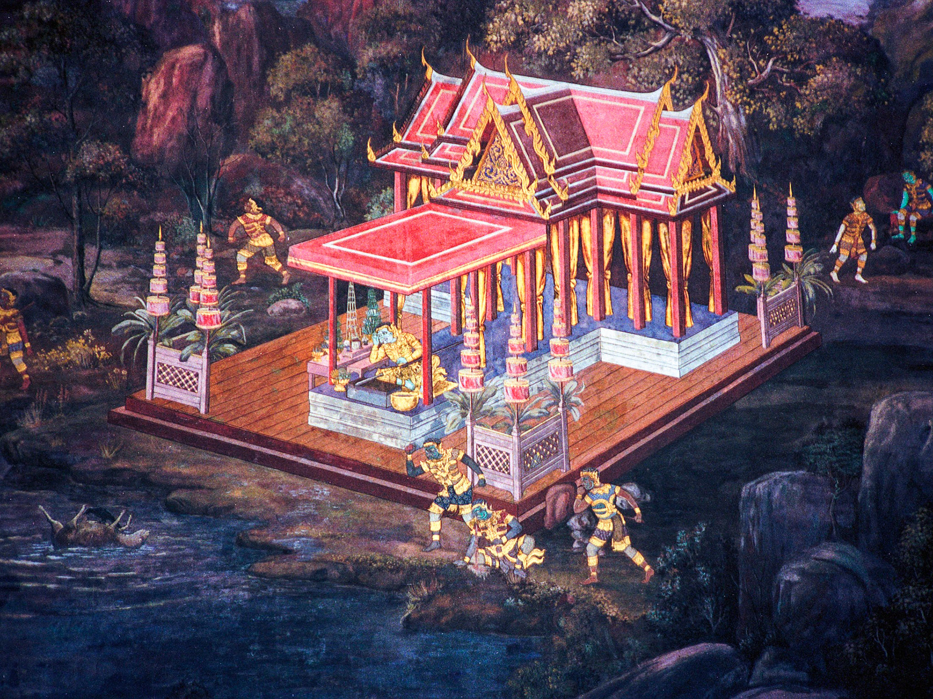 Mural, The Grand Palace, Bangkok