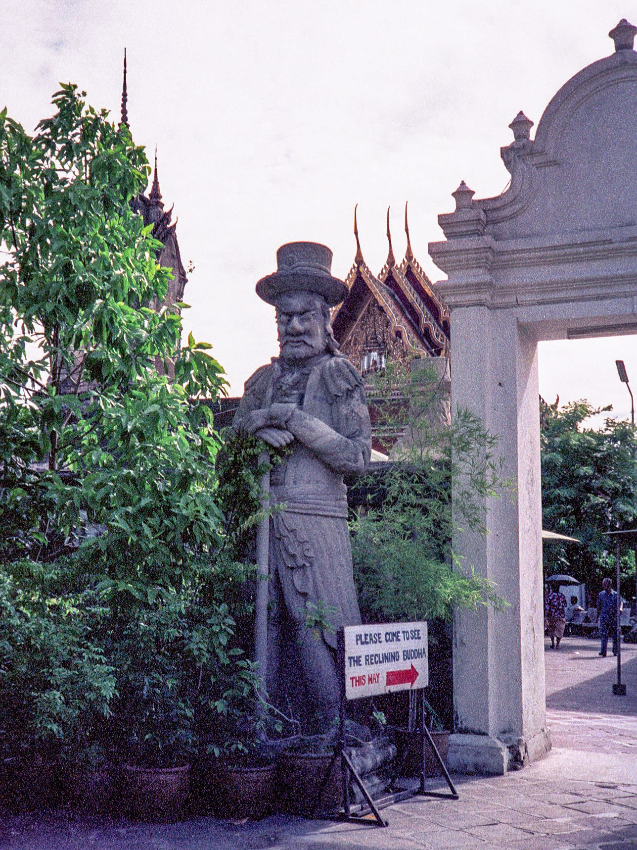 Statue of foreigner, The Grand Palace, Bangkok