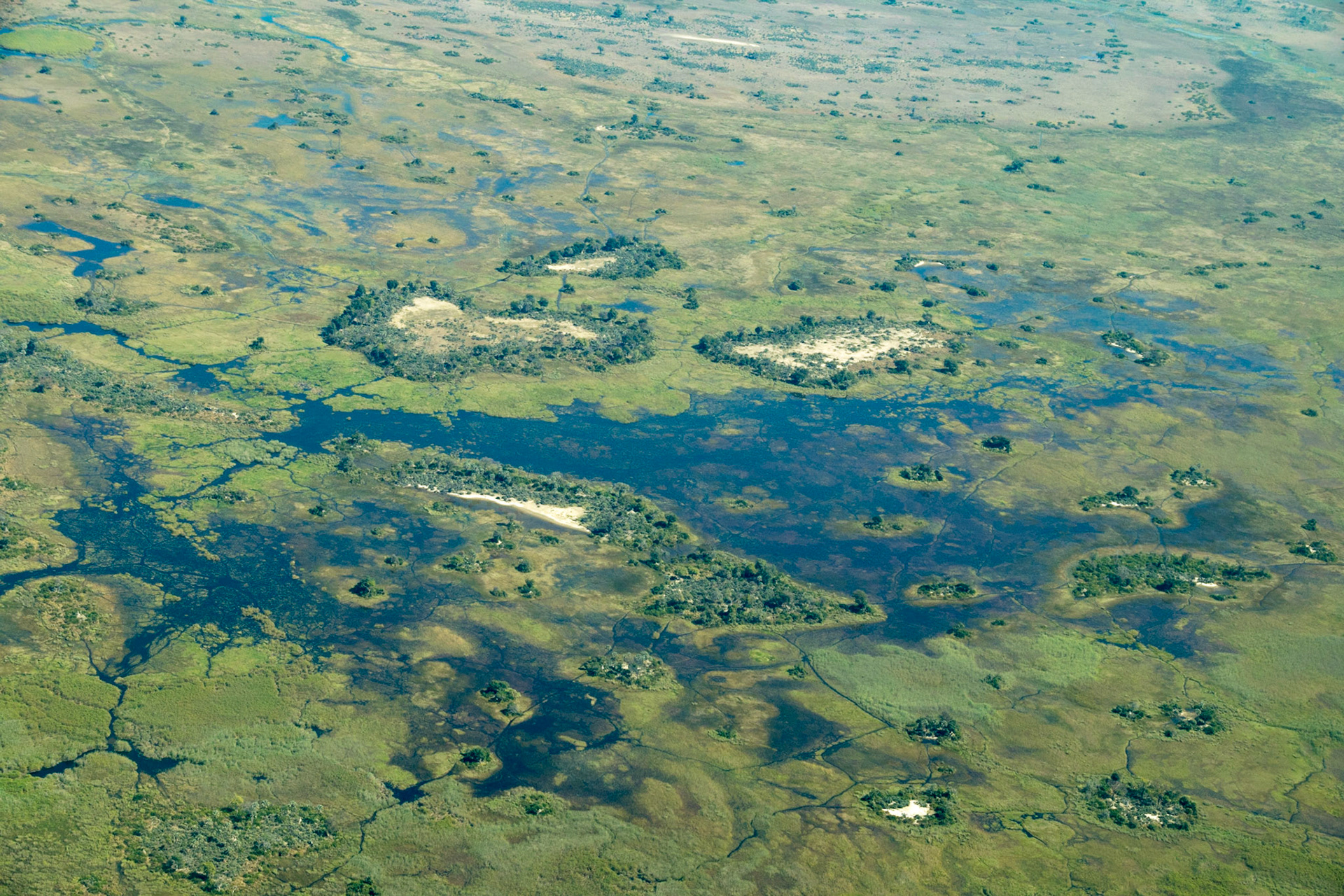 Flying to Okavango Delta, Botswana