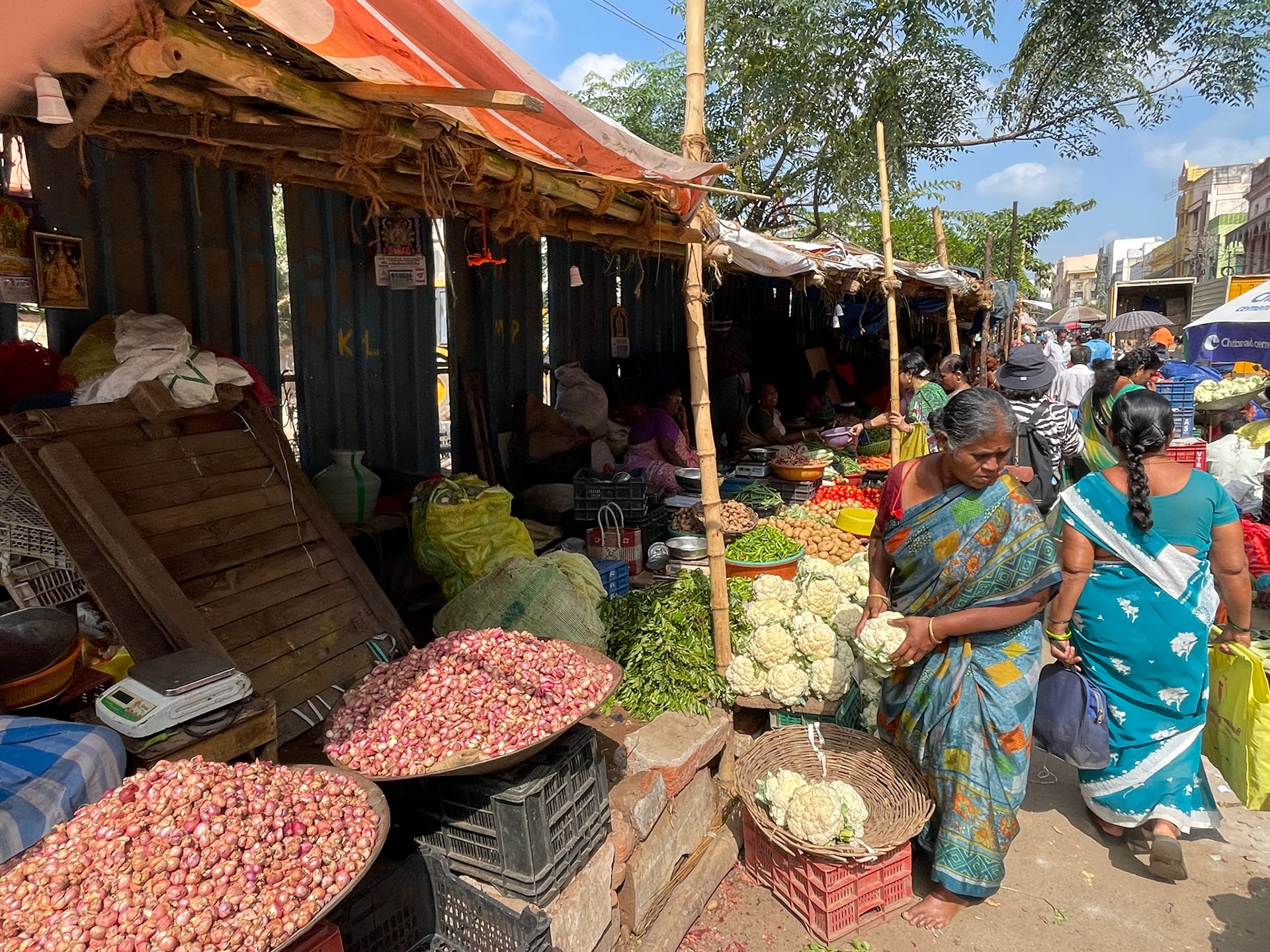Vegetable market, Madurai
