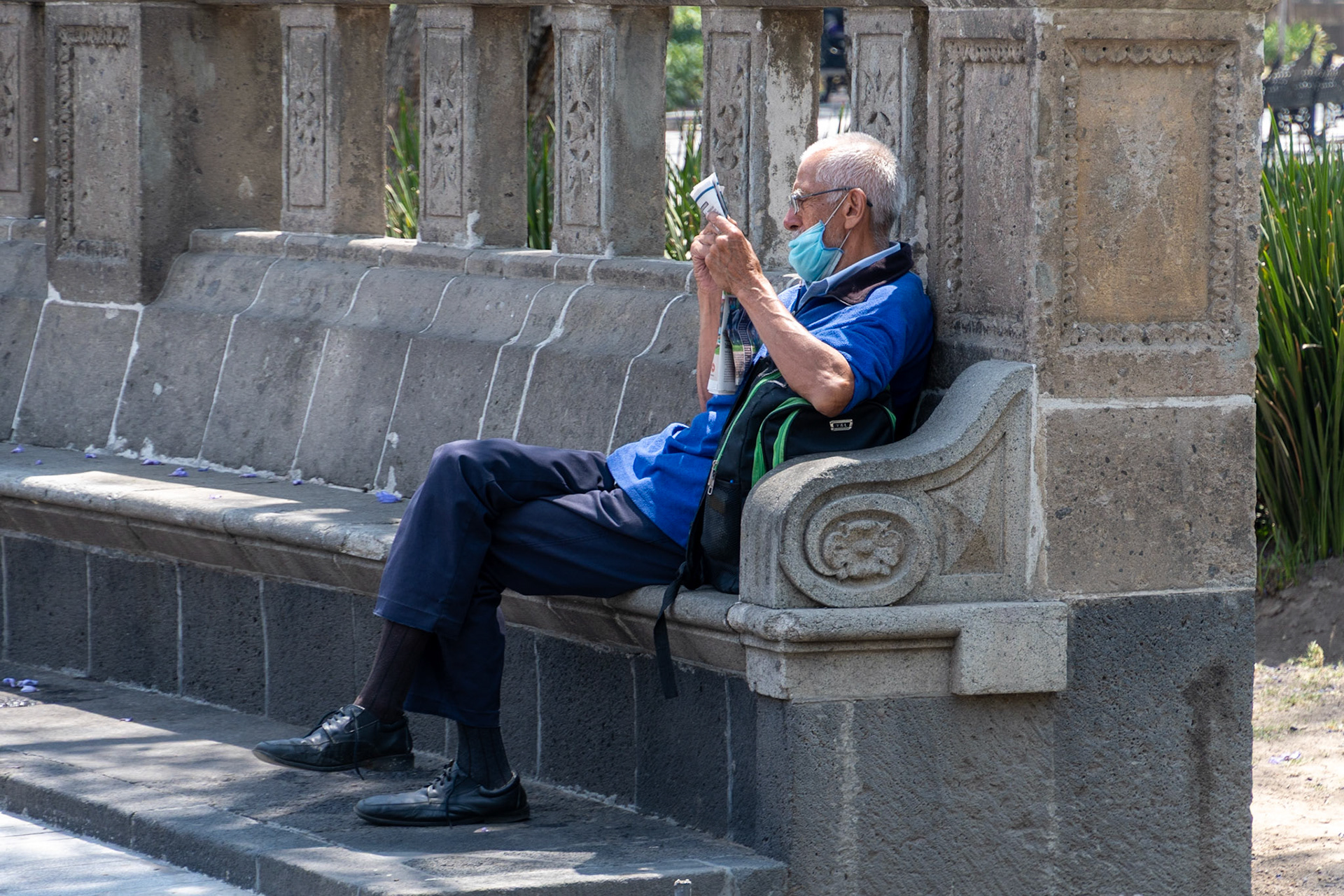 Chilling-out, Alameda Park, Mexico City, Mexico