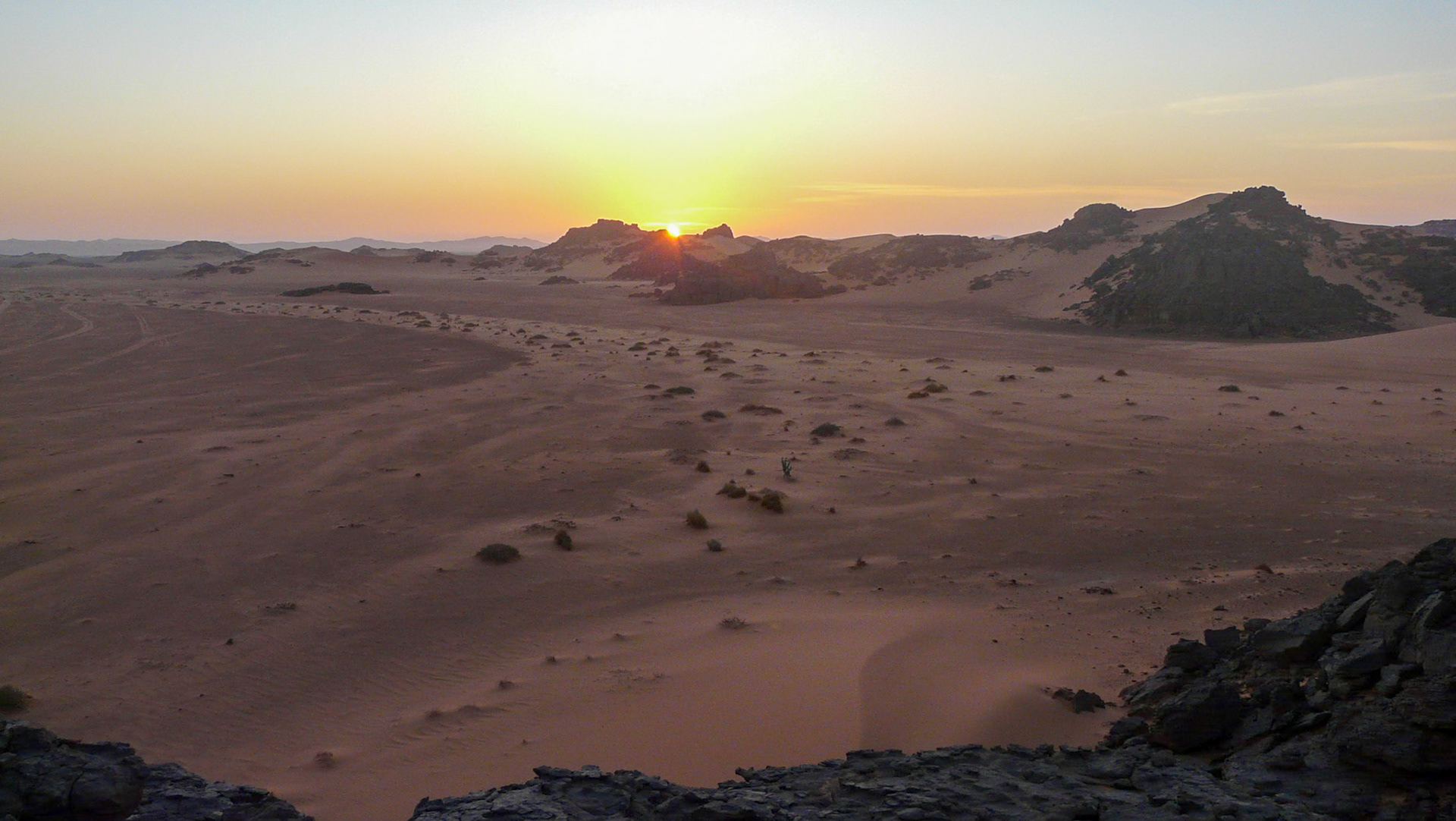 Sunrise at Camp 2, Southern Akakus, Libya