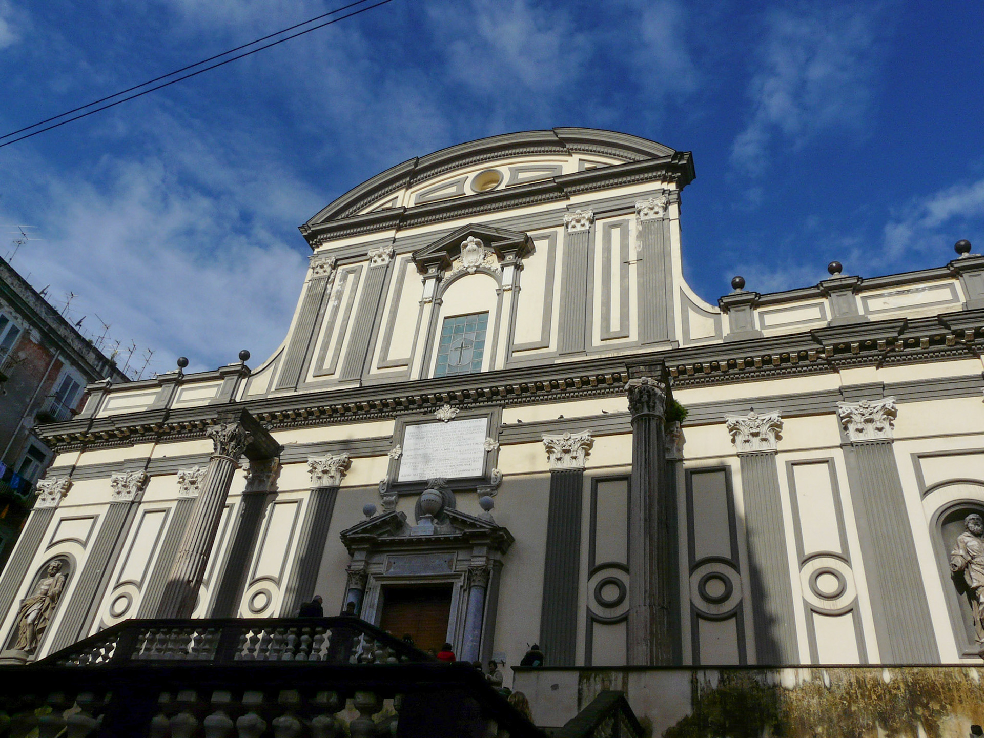 Basilica of San Paolo Maggiore (with columns from 1st C AD Temple of Dioscuri), Naples