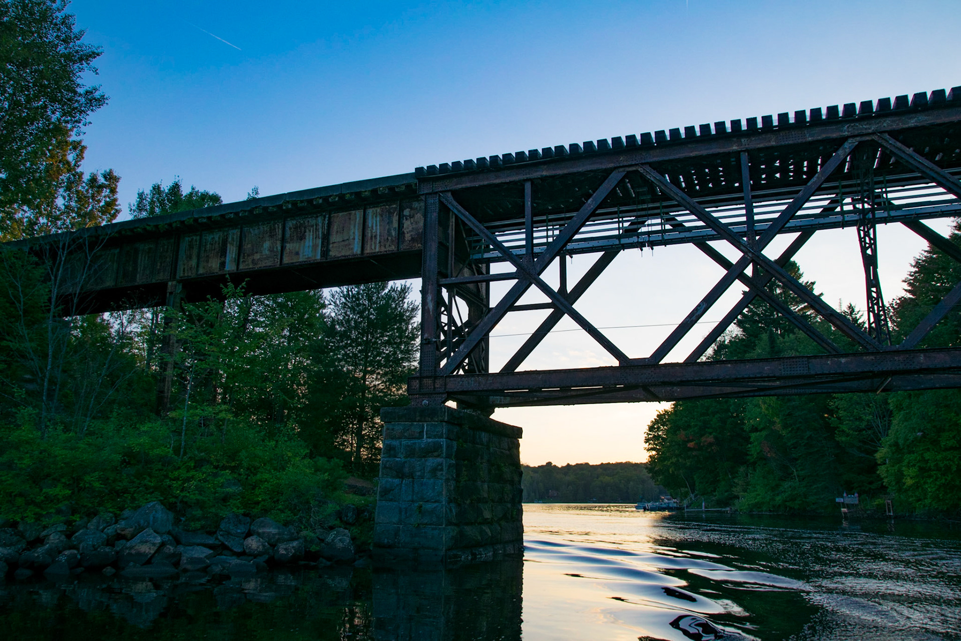 Rail bridge over Kayuta Lake, Forestport