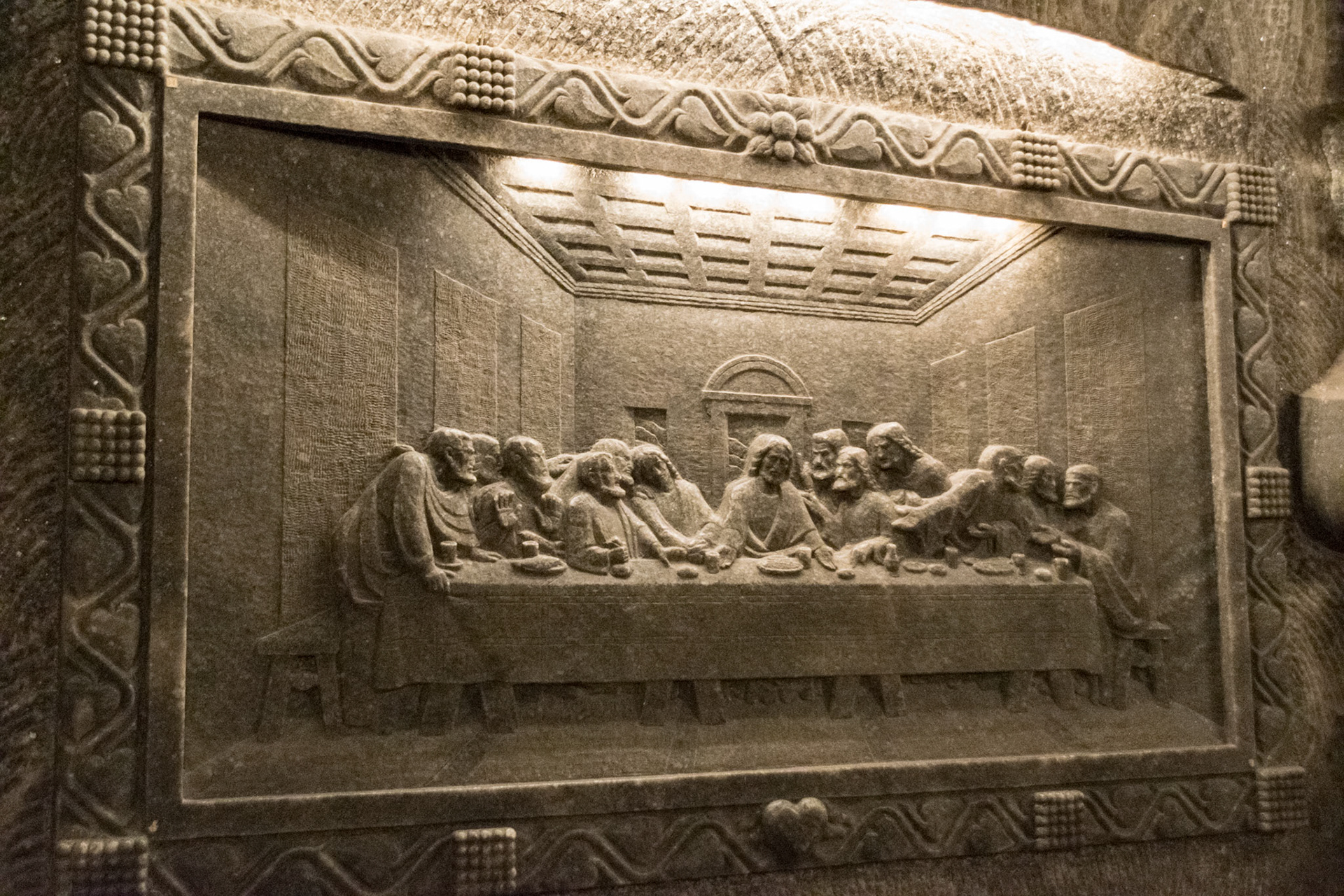 Carvings in the Church, Salt Mine, Wieliczka