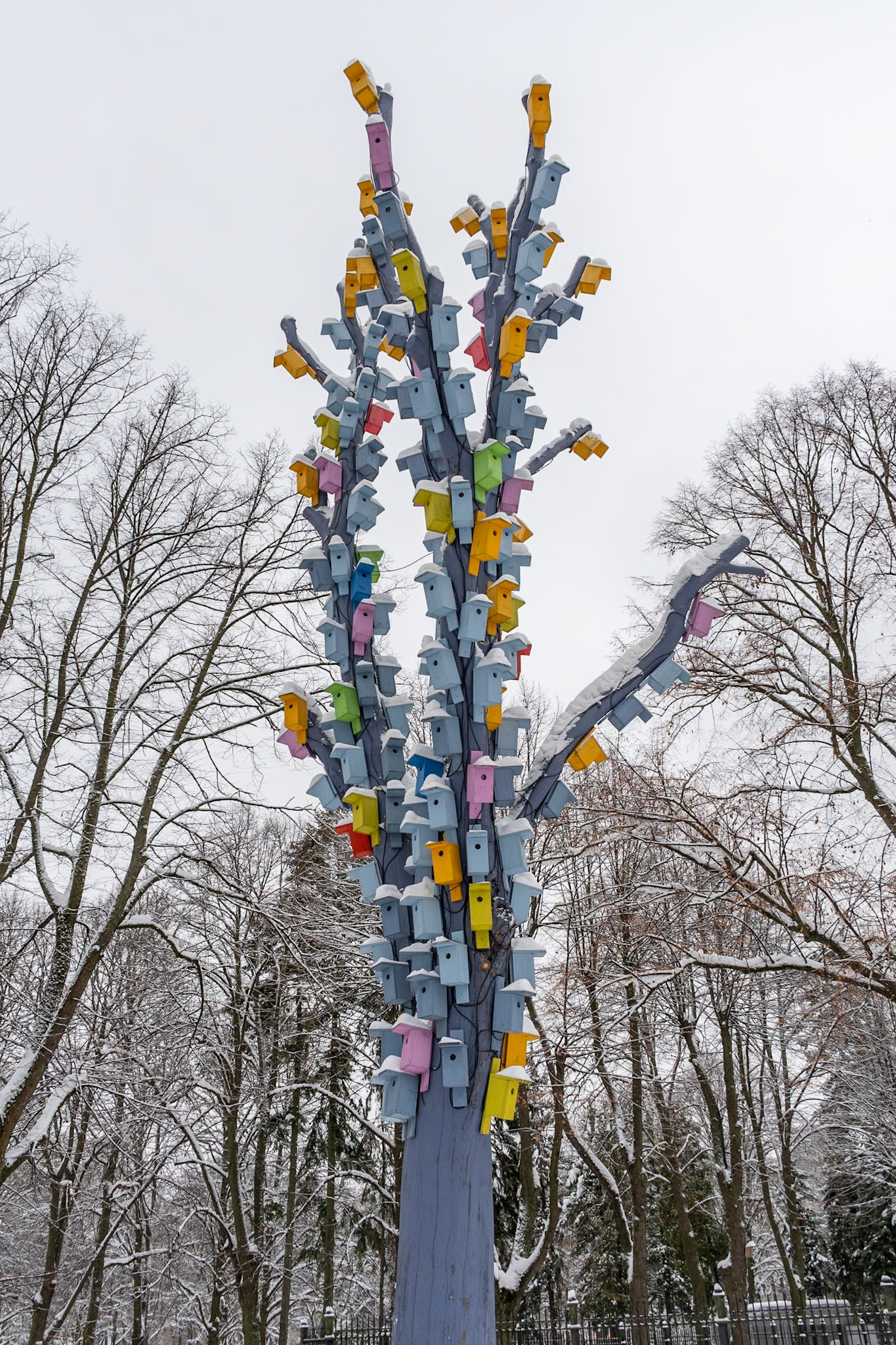 Decorative bird nestboxes, Riga