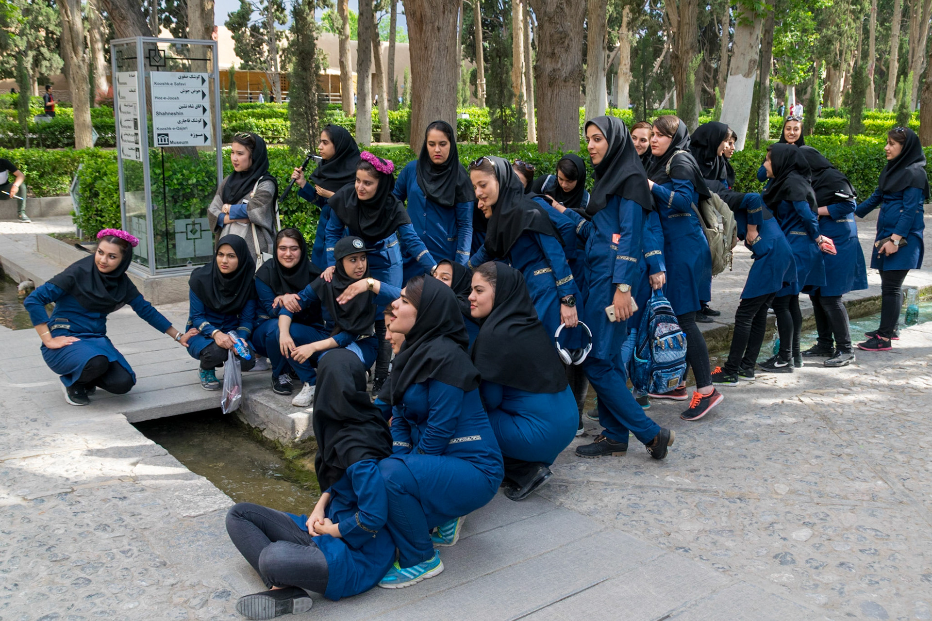 School outing, Kashan, Iran