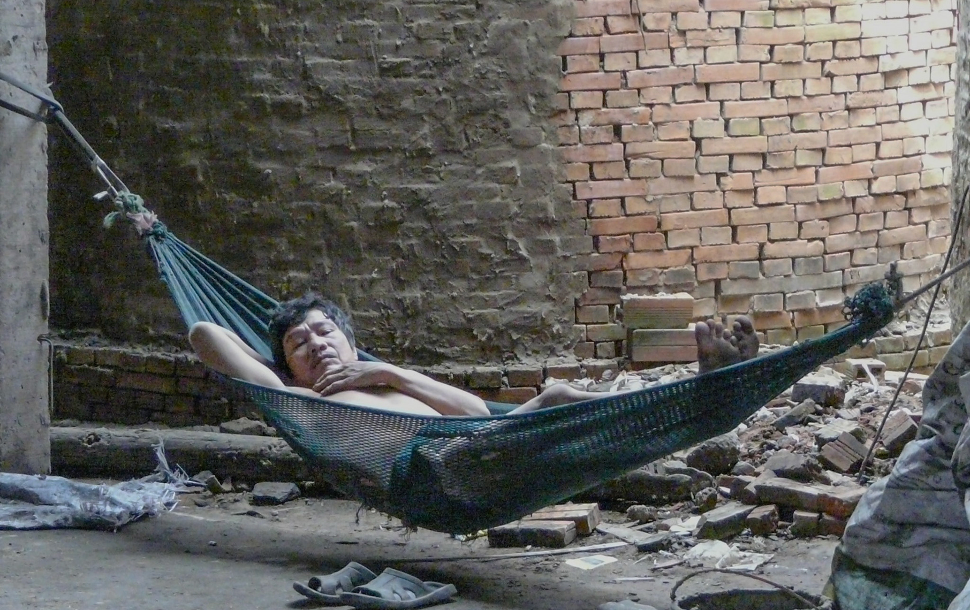 Man in hammock, Mekong Delta, Vietnam