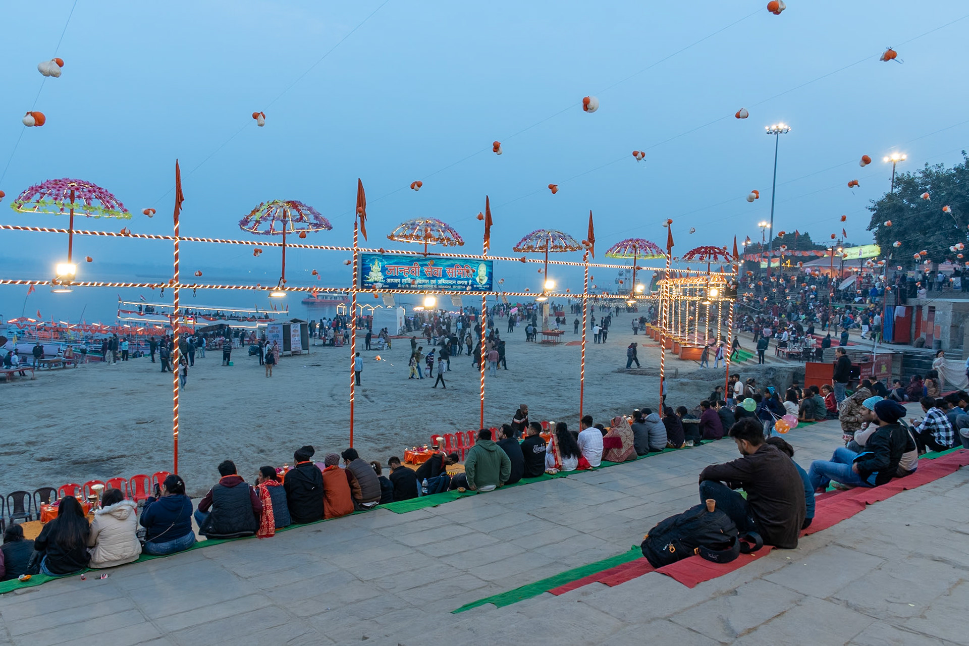River blessing ceremony, Varanasi