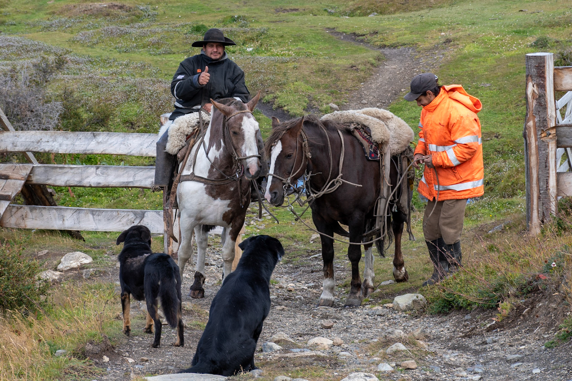 Gauchos, Estancia Tunel, Beside Beagle Channel, Ushuaia, Argentina