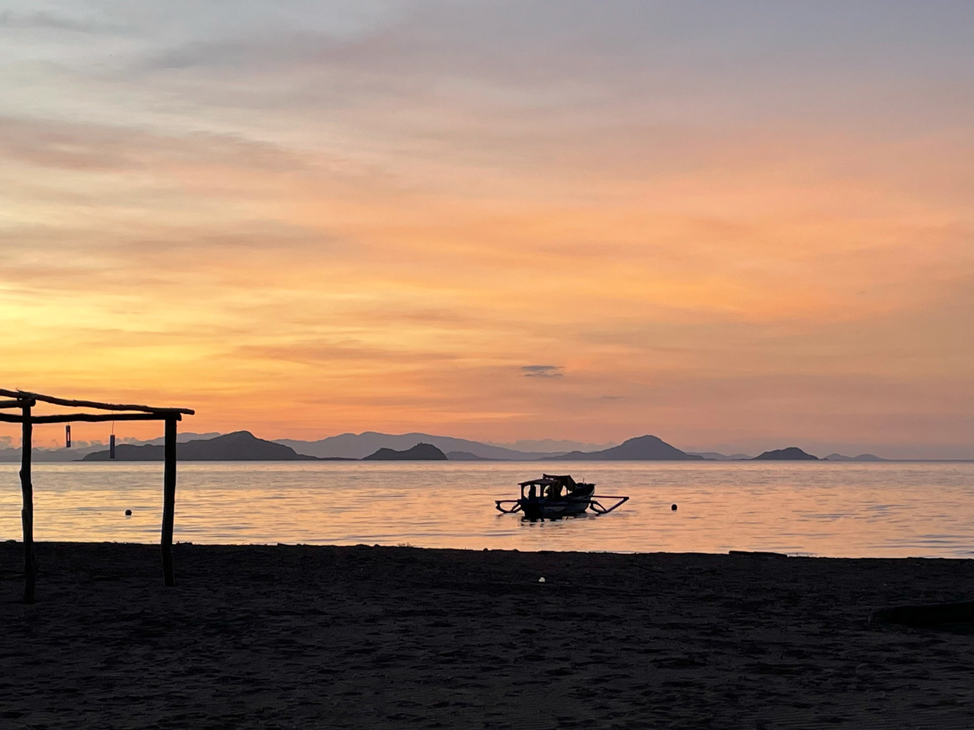 Sunset from Luwansa Beach Resort, Labuan Bajo