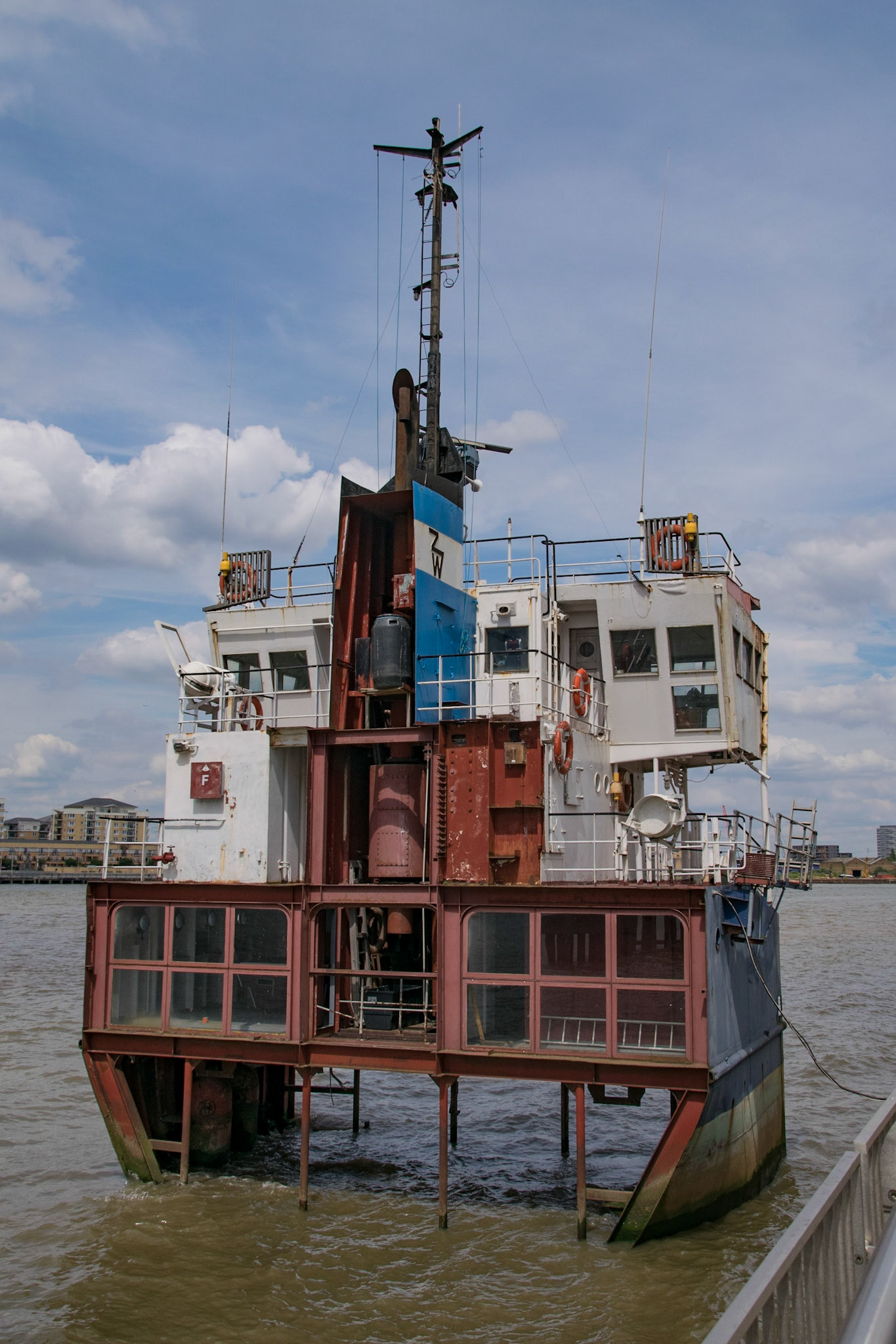 A Slice of Reality sculpture, Greenwich