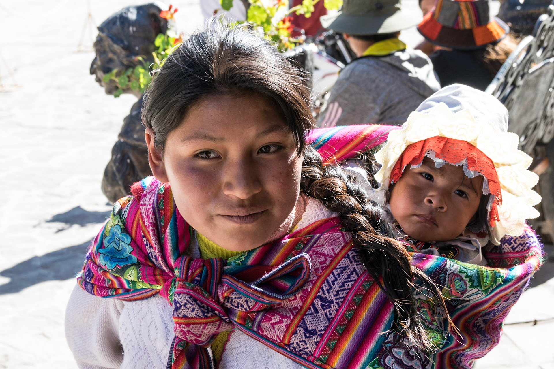 Lady with baby, Ollantaytambo, Peru, 2018