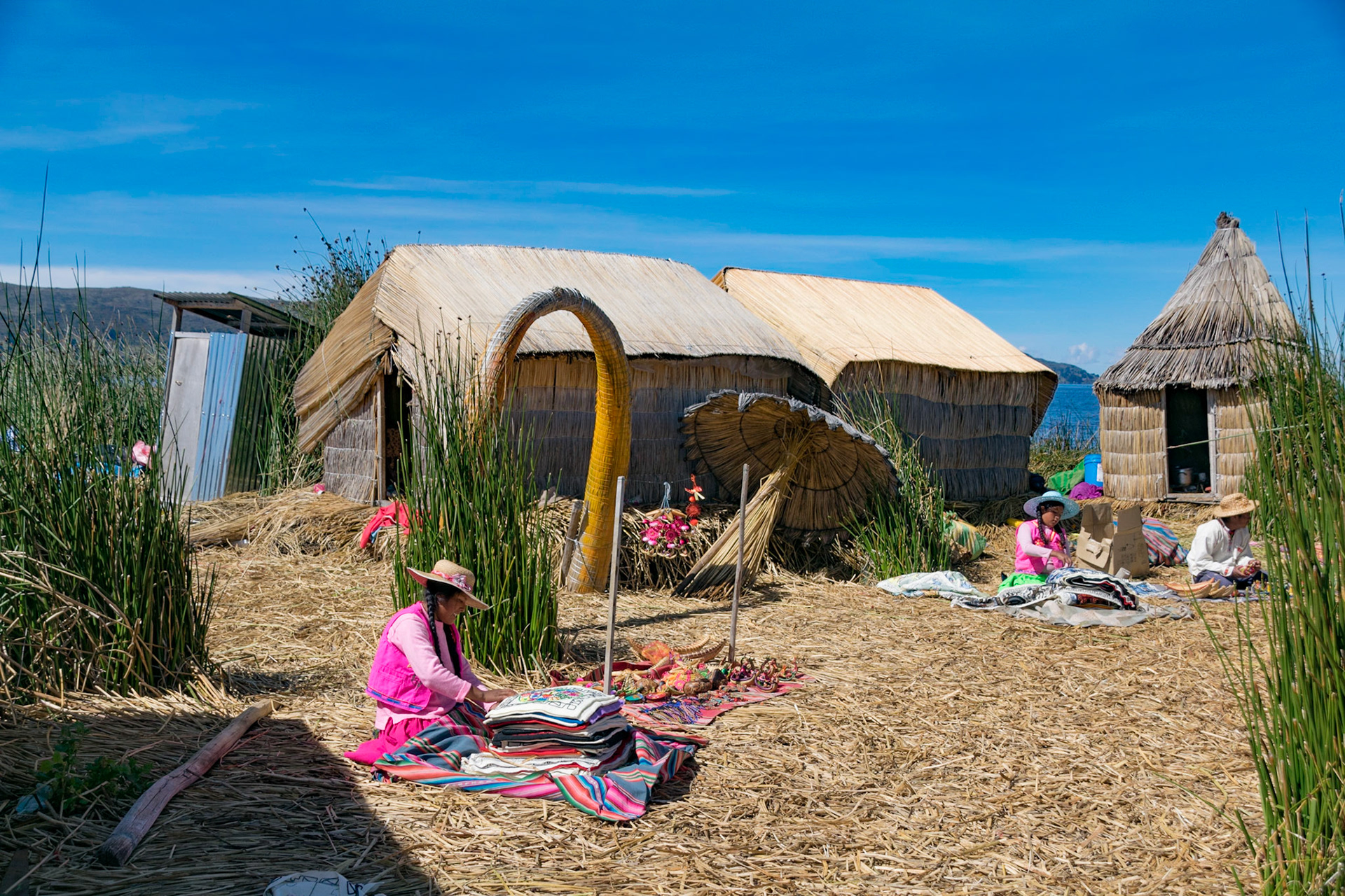 Floating island, Lake Titicaca