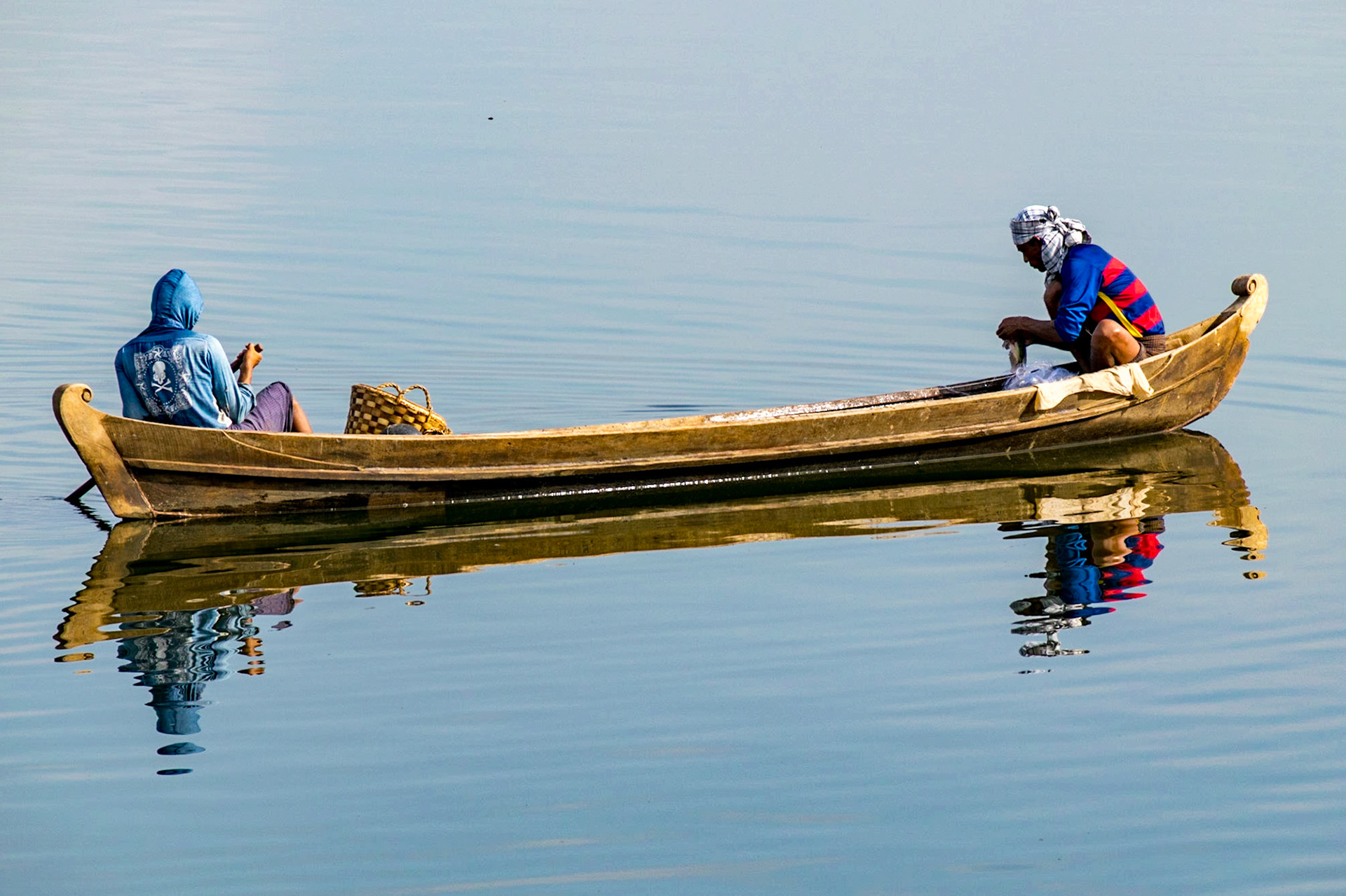 Fishermen, Taung Tha Man Lake, Myanmar