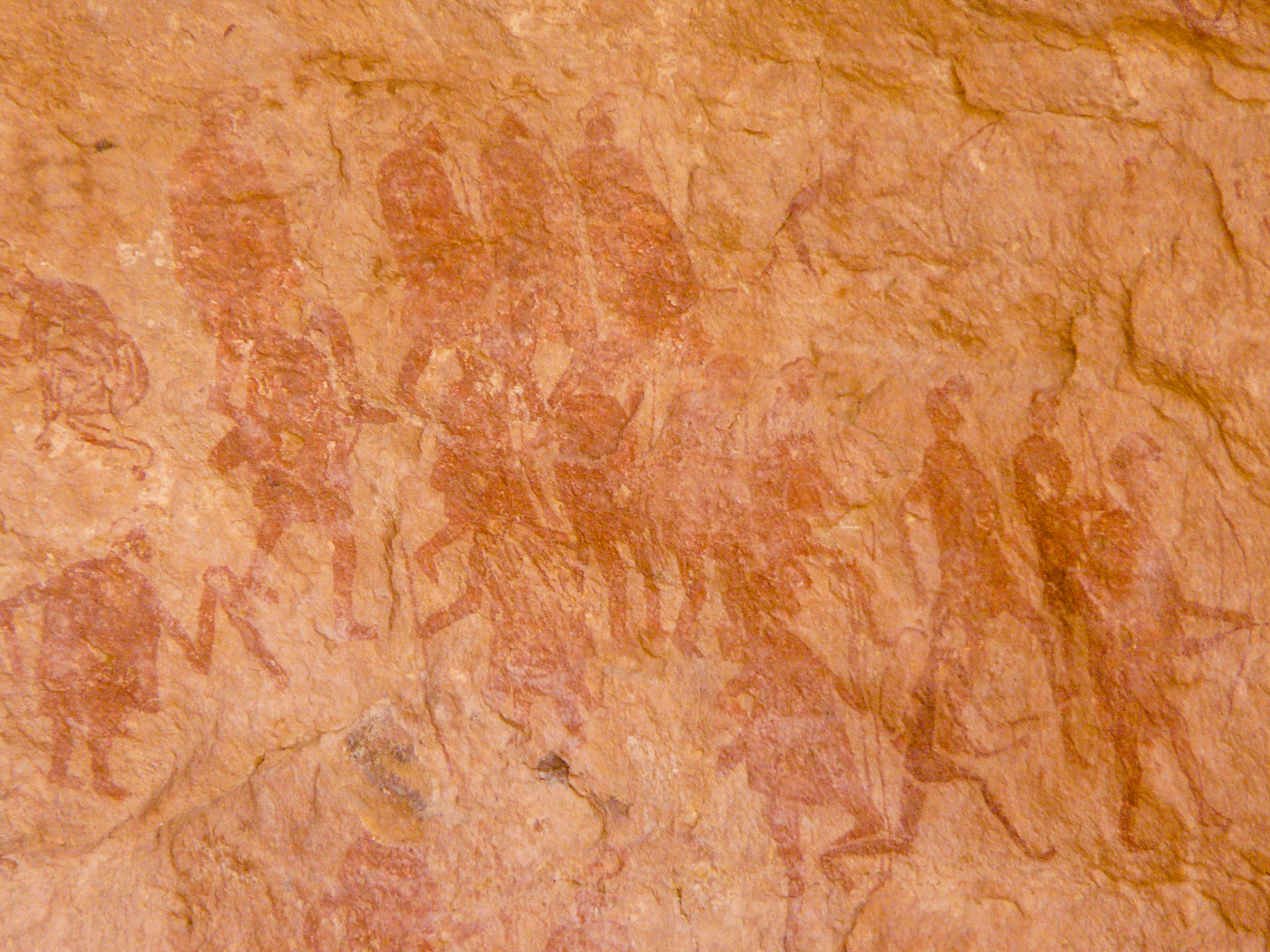 Painting of wedding scene, Southern Akakus