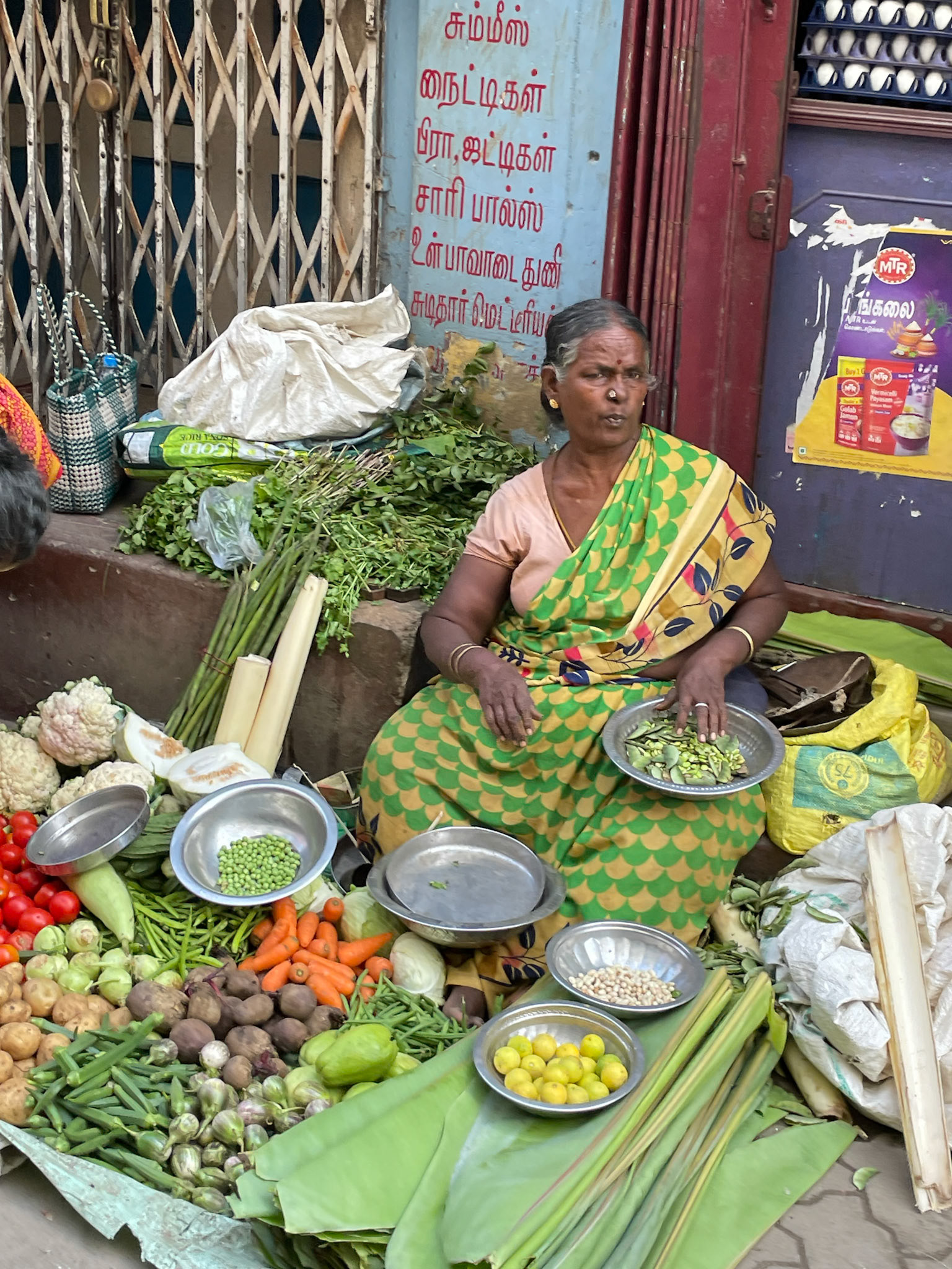 Vegetable seller, Madurai
