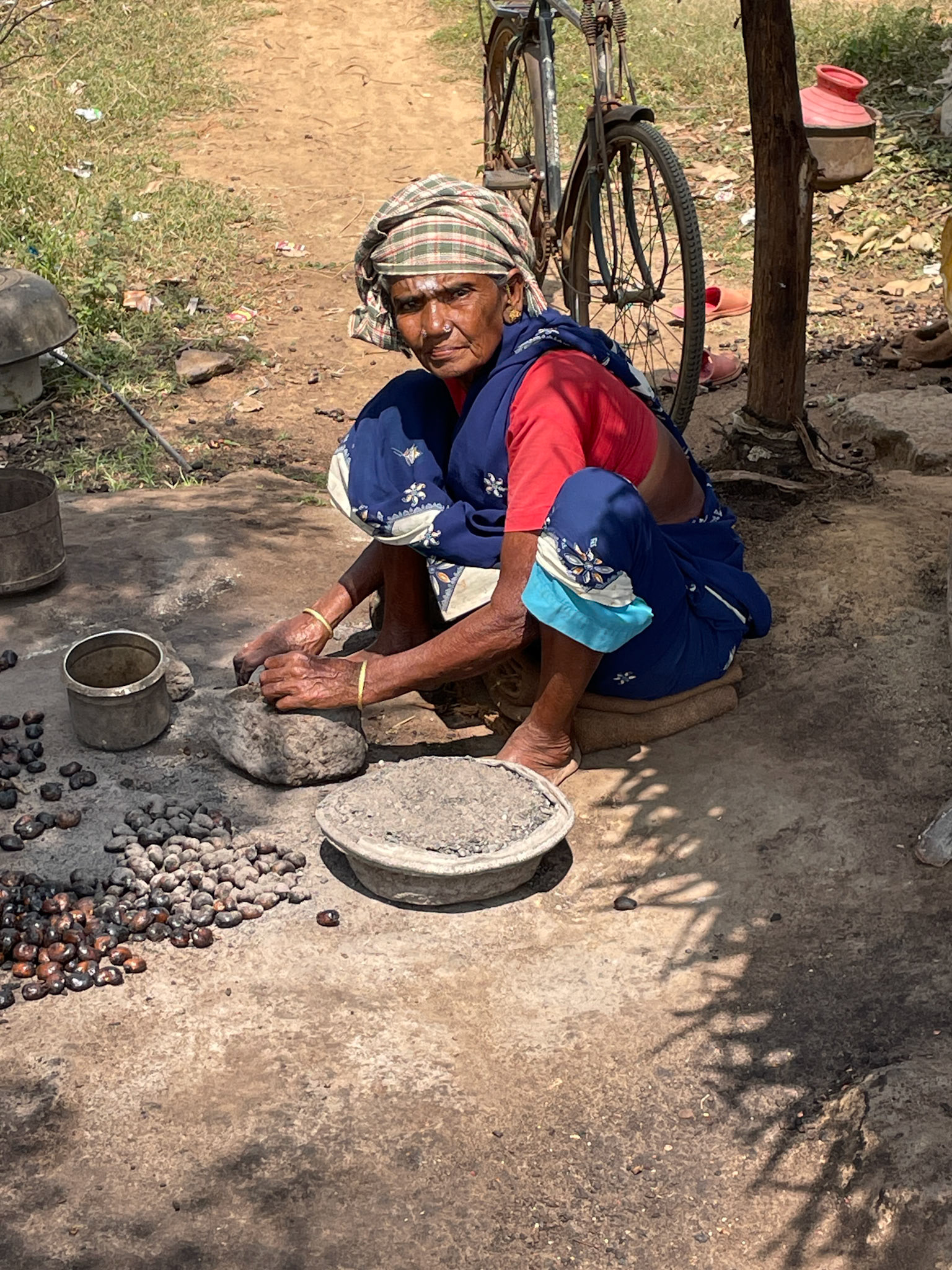 Cashew nut factory, en route to Thanjavur, India, 2024