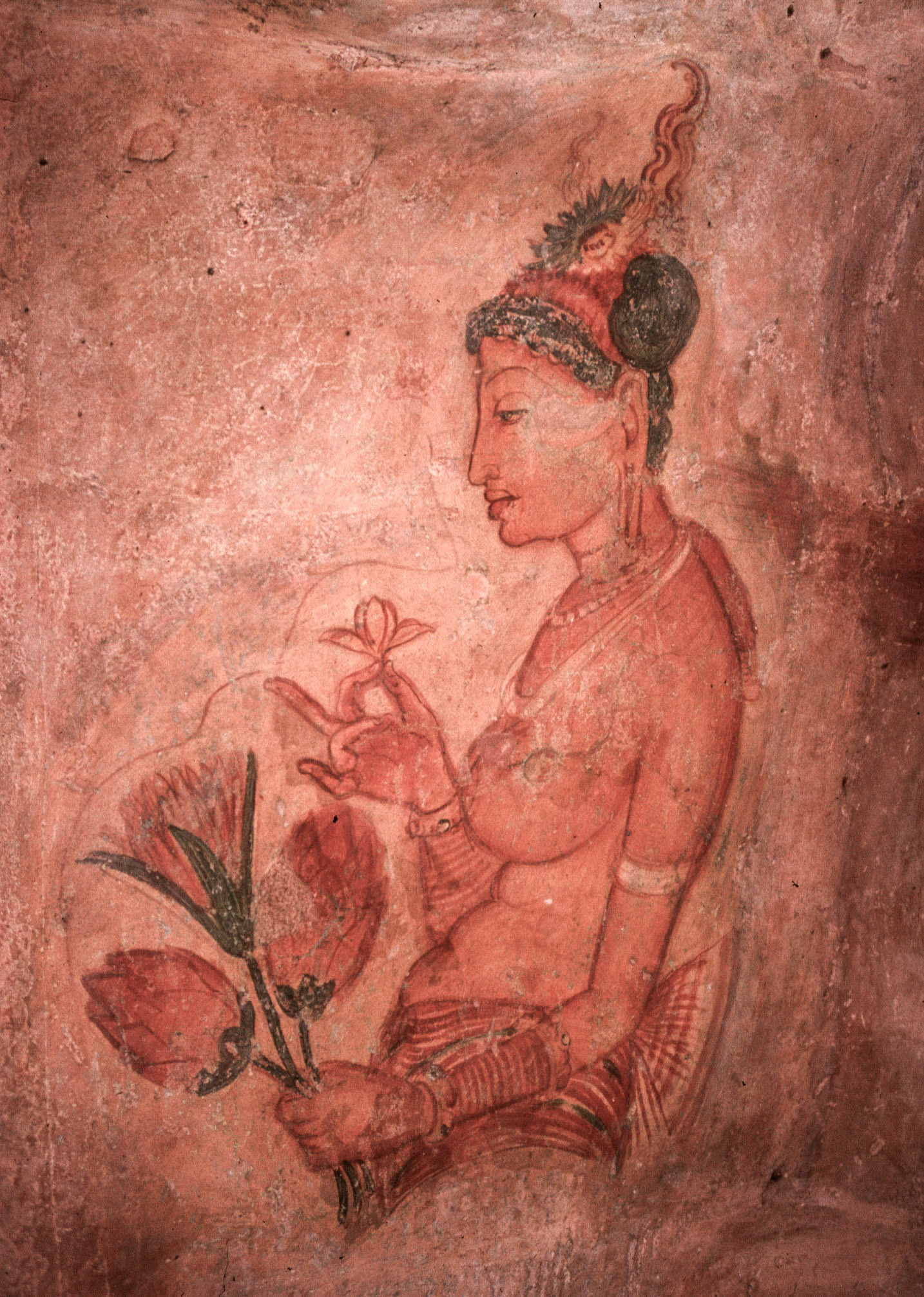 Fresco, Sigiriya (photographed in 1982)